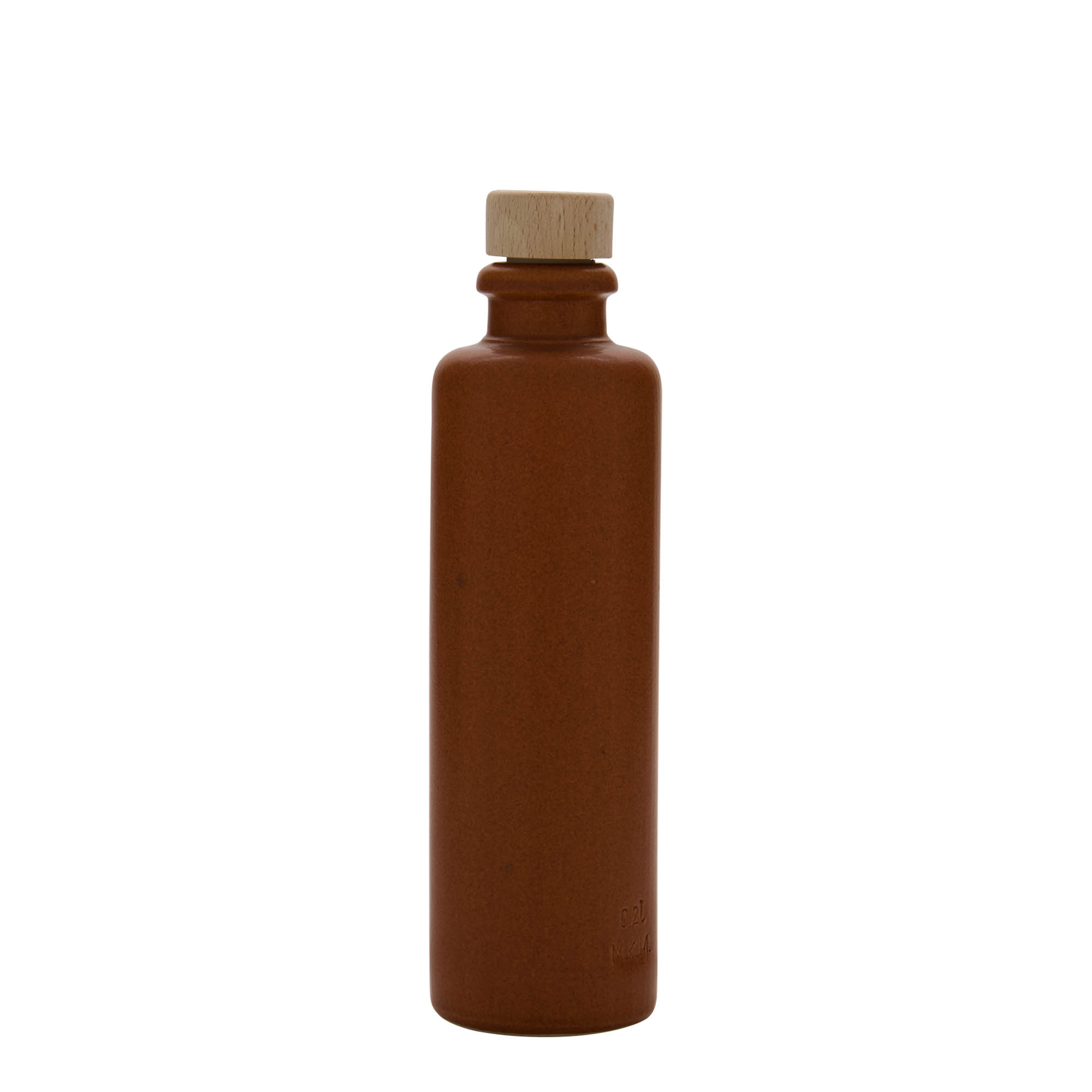 200 ml molinis ąsotis, akmens masė, raudonai rudas, burna: kamštis