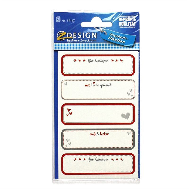 Zweckform etiketės „Savarankiškai pagaminta“, stačiakampės, popierinės, daugiaspalvės Zweckform etiketės „Savarankiškai pagaminta“, stačiakampės, popierinės, daugiaspalvės