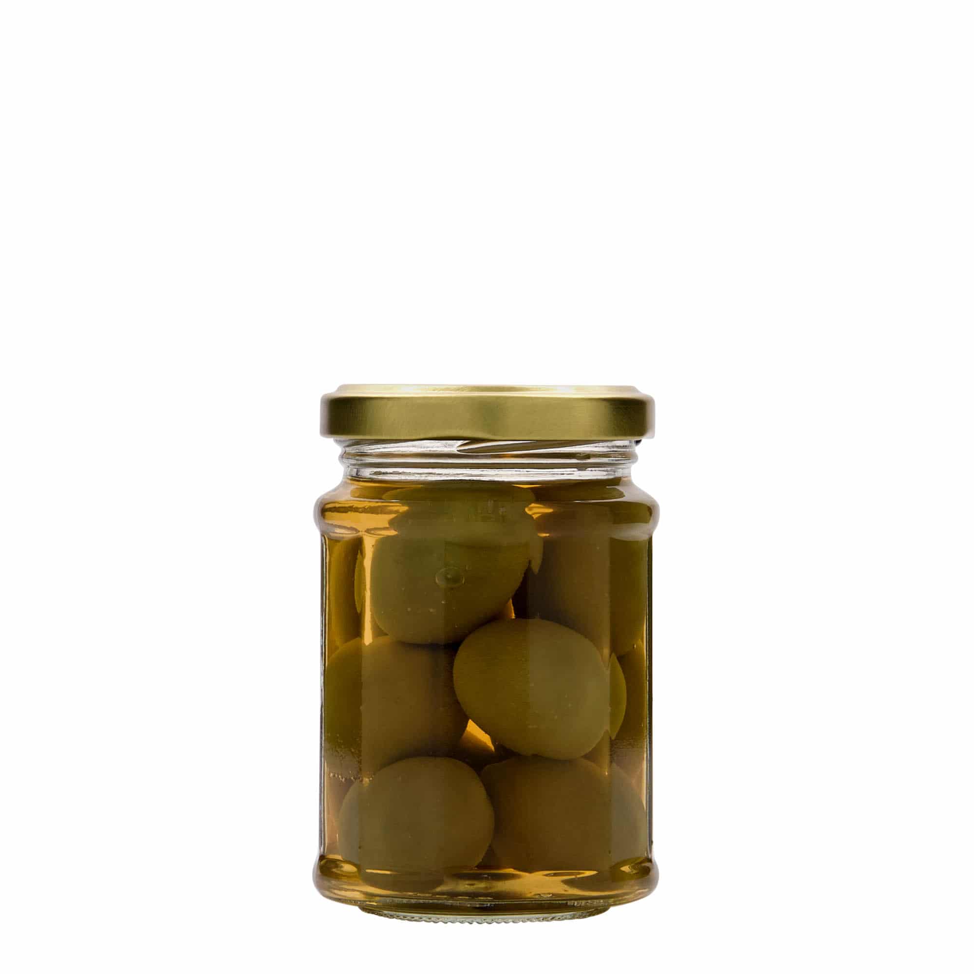 192 ml daugkampis stiklainis, dvylika kampų, anga: sukamas dangtelis (TO 58)