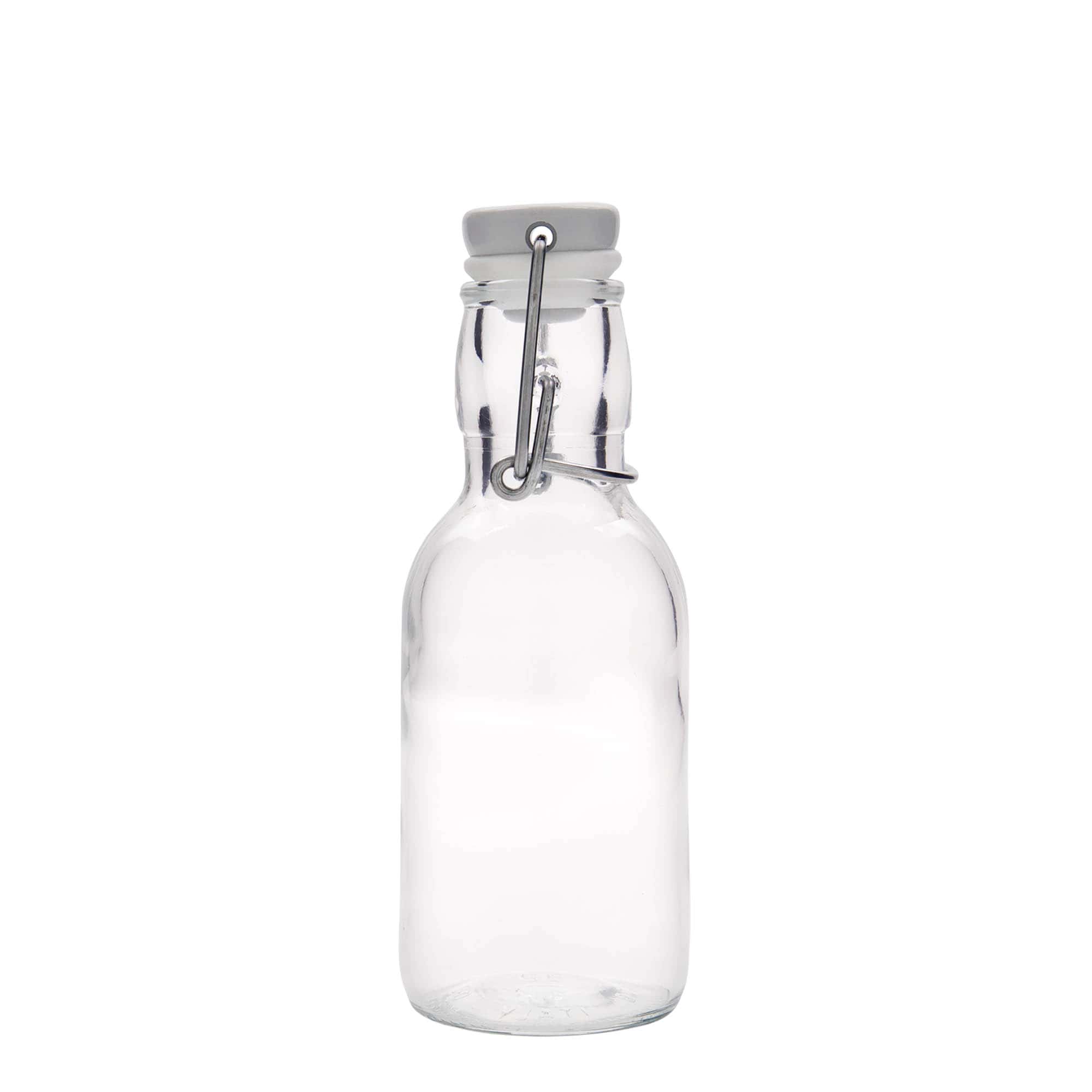 250 ml stiklinis butelis „Emilia“, kamštis su užsegimu