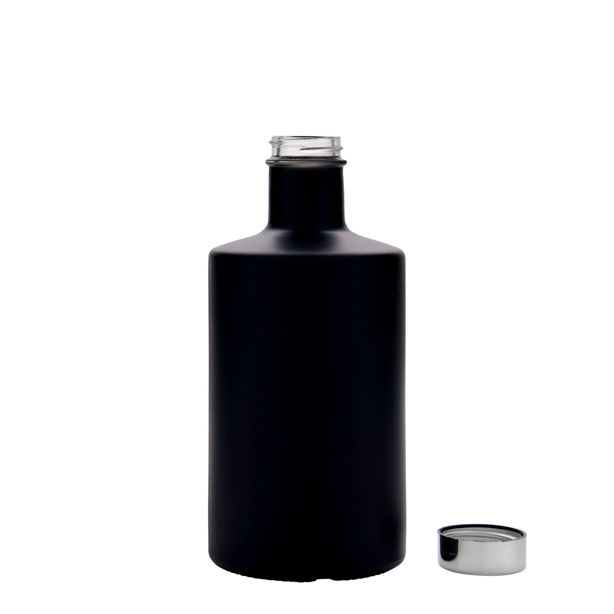 500 ml stiklinis butelis „Caroline“, juodas, anga: GPI 33 500 ml stiklinis butelis „Caroline“, juodas, anga: GPI 33