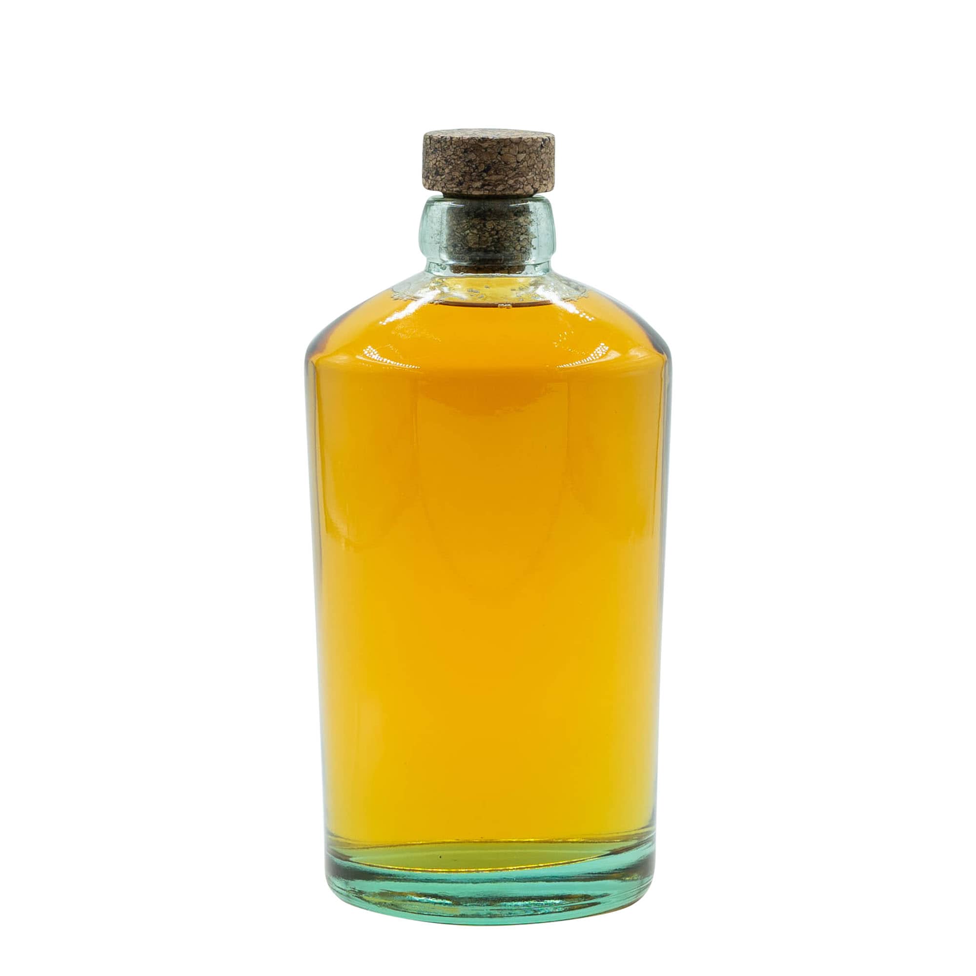 700 ml stiklinis butelis „Barrel“, anga: kamštis