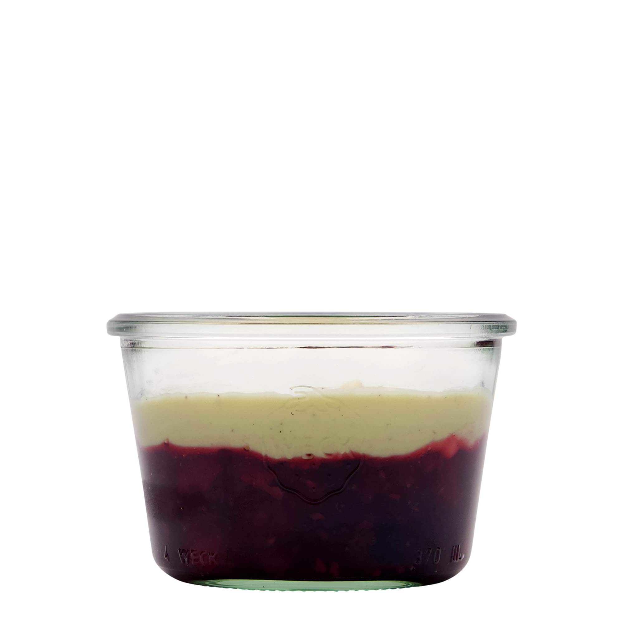 370 ml WECK stiklainis su apvaliu kraštu