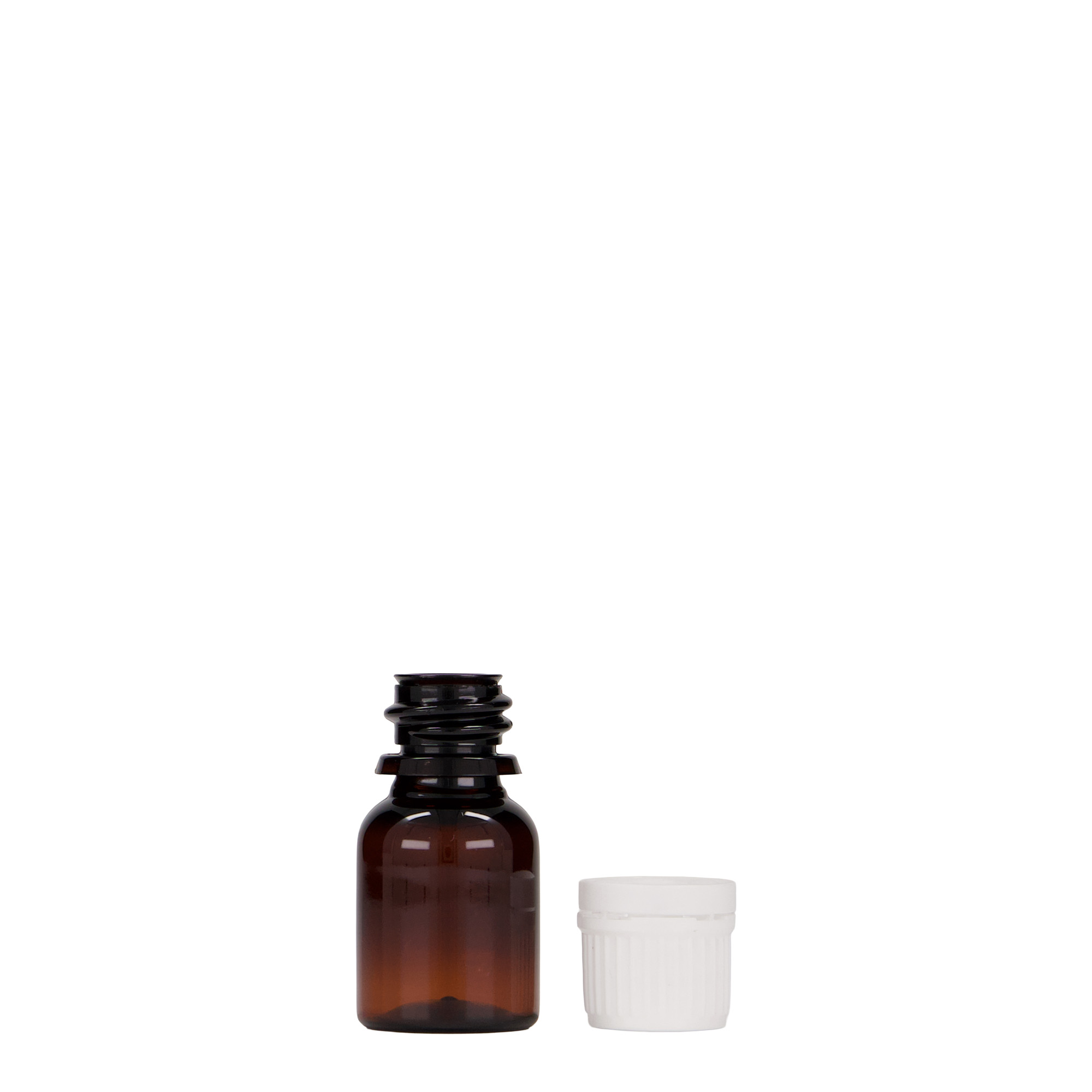 10 ml PET medicininis buteliukas „Easy Living“, rudas, plastikas, anga: DIN 18 10 ml PET medicininis buteliukas „Easy Living“, rudas, plastikas, anga: DIN 18