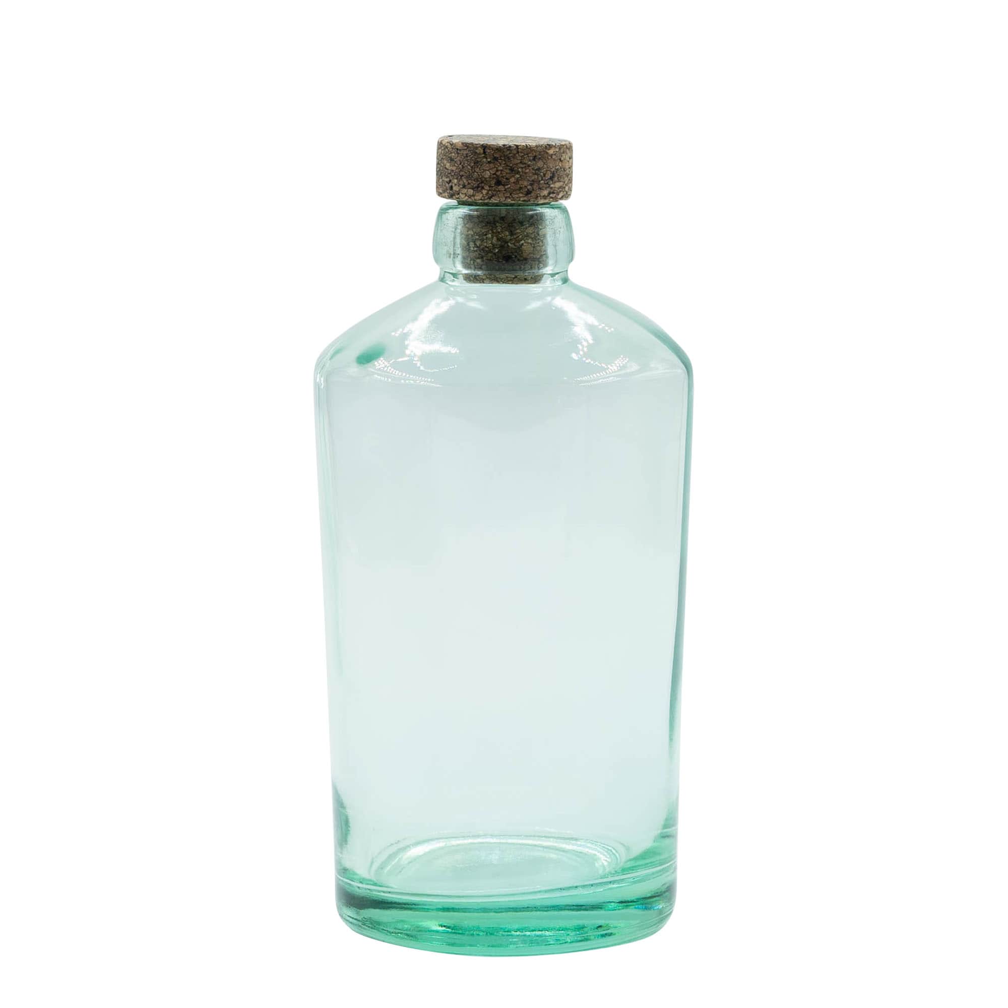 700 ml stiklinis butelis „Barrel“, anga: kamštis