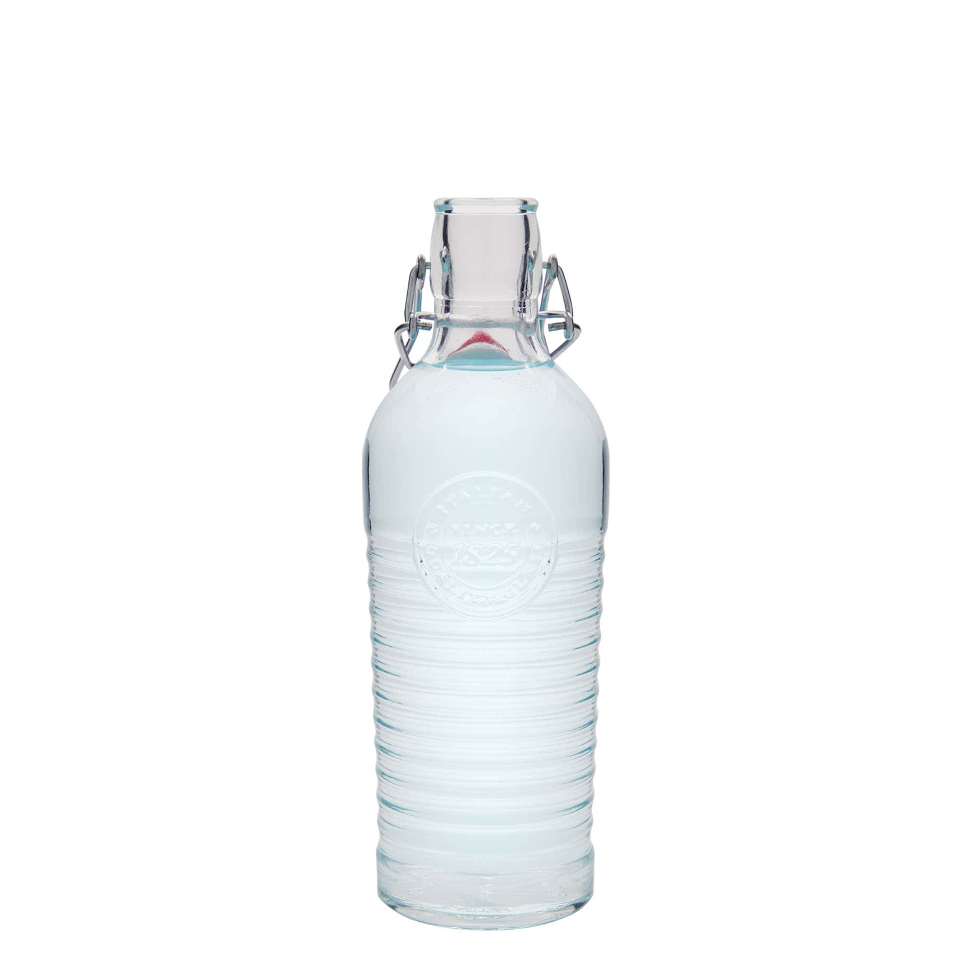 750 ml stiklinis butelis „Officina 1825“, kamštis: užsegamas lankeliu