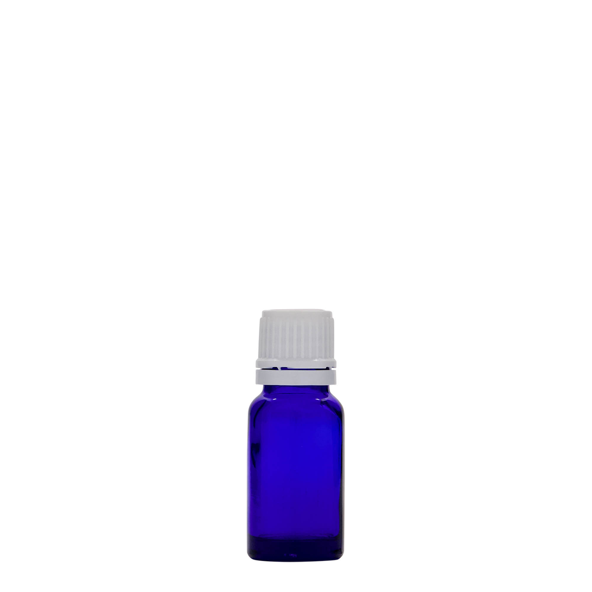 10 ml medicininis buteliukas, stiklas, karališkai mėlynas, burna: DIN 18 10 ml medicininis buteliukas, stiklas, karališkai mėlynas, burna: DIN 18