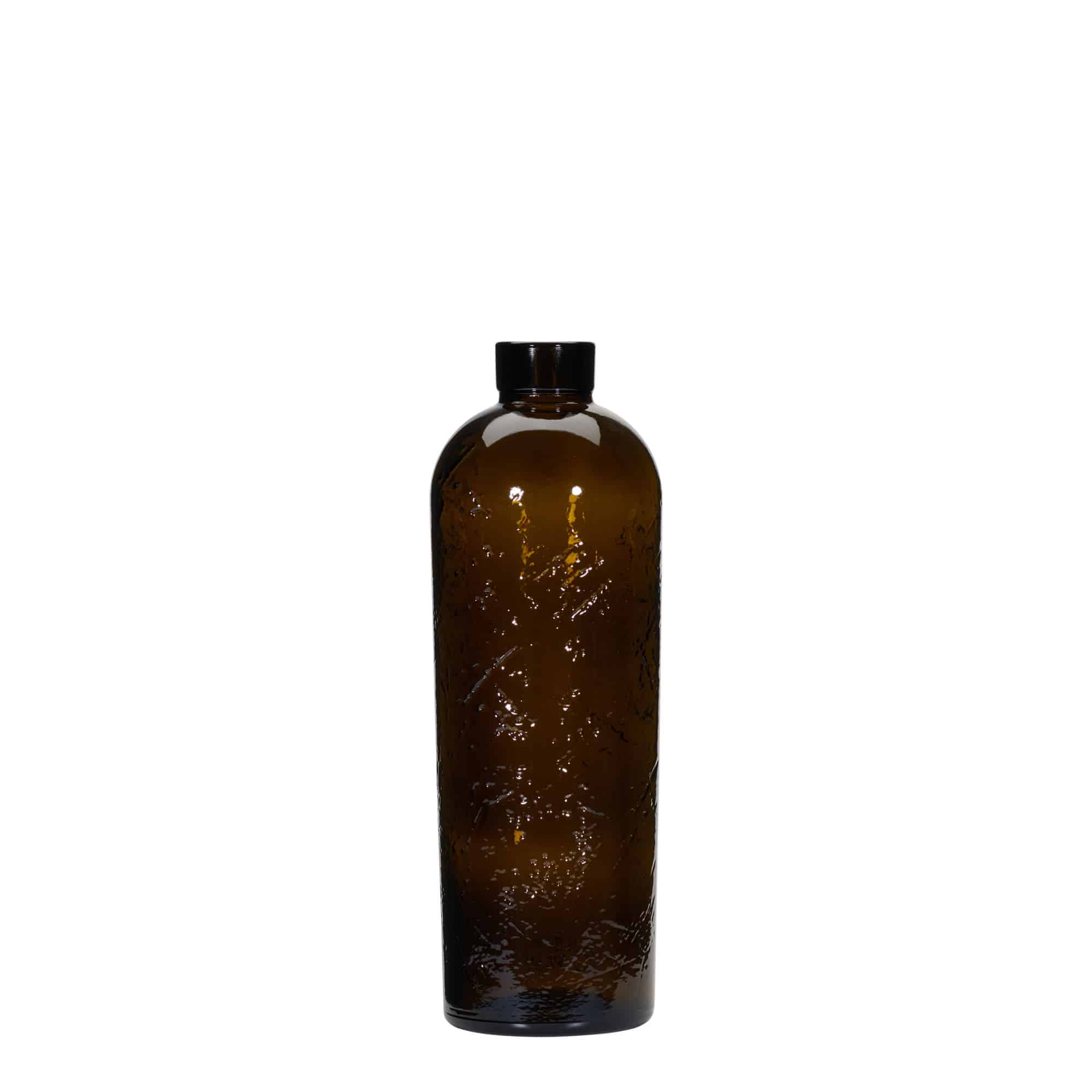 700 ml Wildly Crafted stiklinis butelis „Natural“, rudos spalvos, kamštis