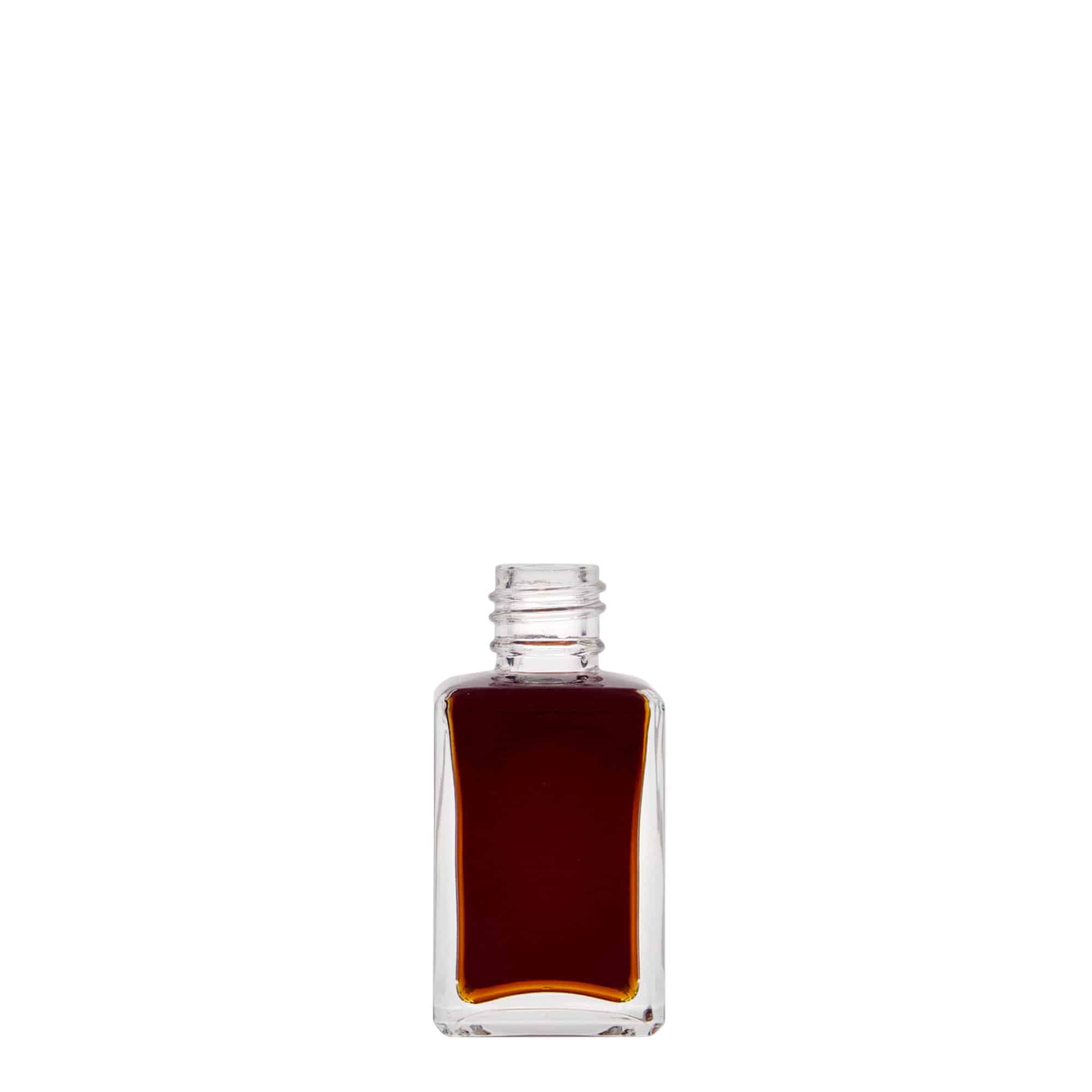 30 ml stiklinis buteliukas „Tamme“, kvadratinis, anga: PP 18