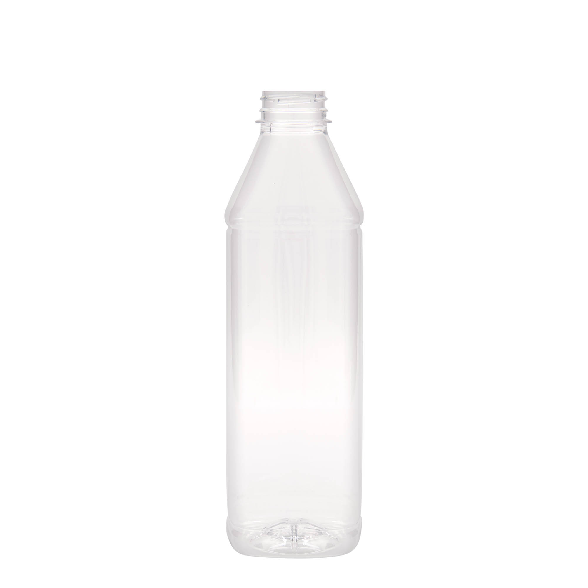1.000 ml PET butelis „Milk and Juice Carré“, kvadratinis, plastikas, anga: 38 mm 1.000 ml PET butelis „Milk and Juice Carré“, kvadratinis, plastikas, anga: 38 mm