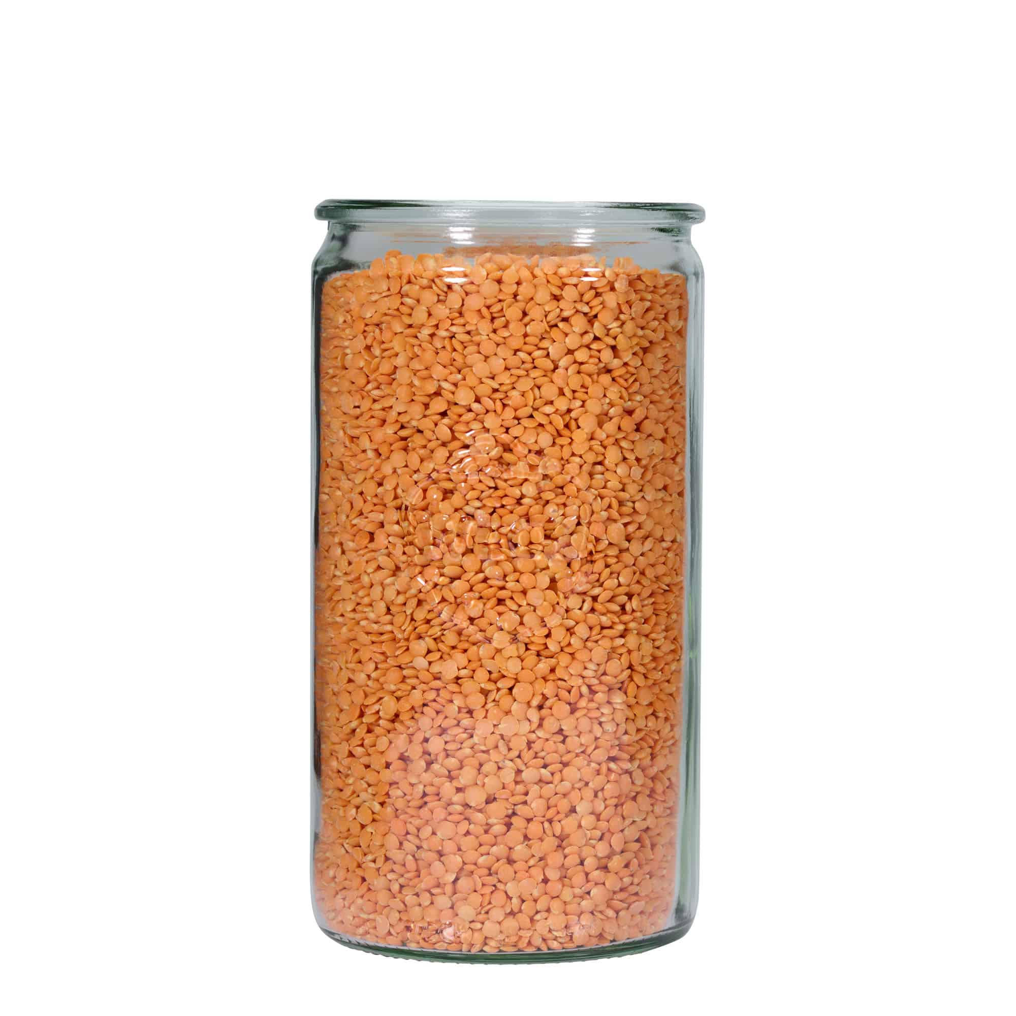 1.575 ml WECK cilindrinis stiklas, burnos kraštas: apvalus kraštelis