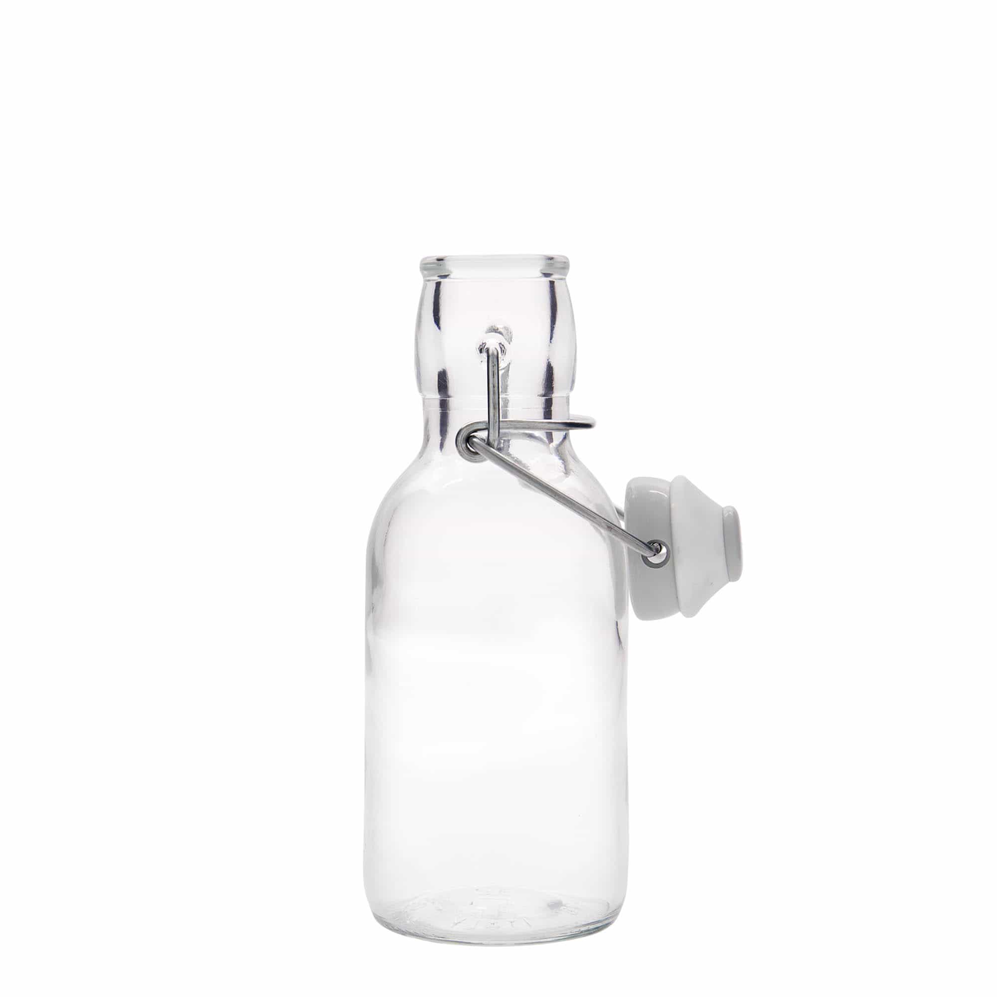 250 ml stiklinis butelis „Emilia“, kamštis su užsegimu