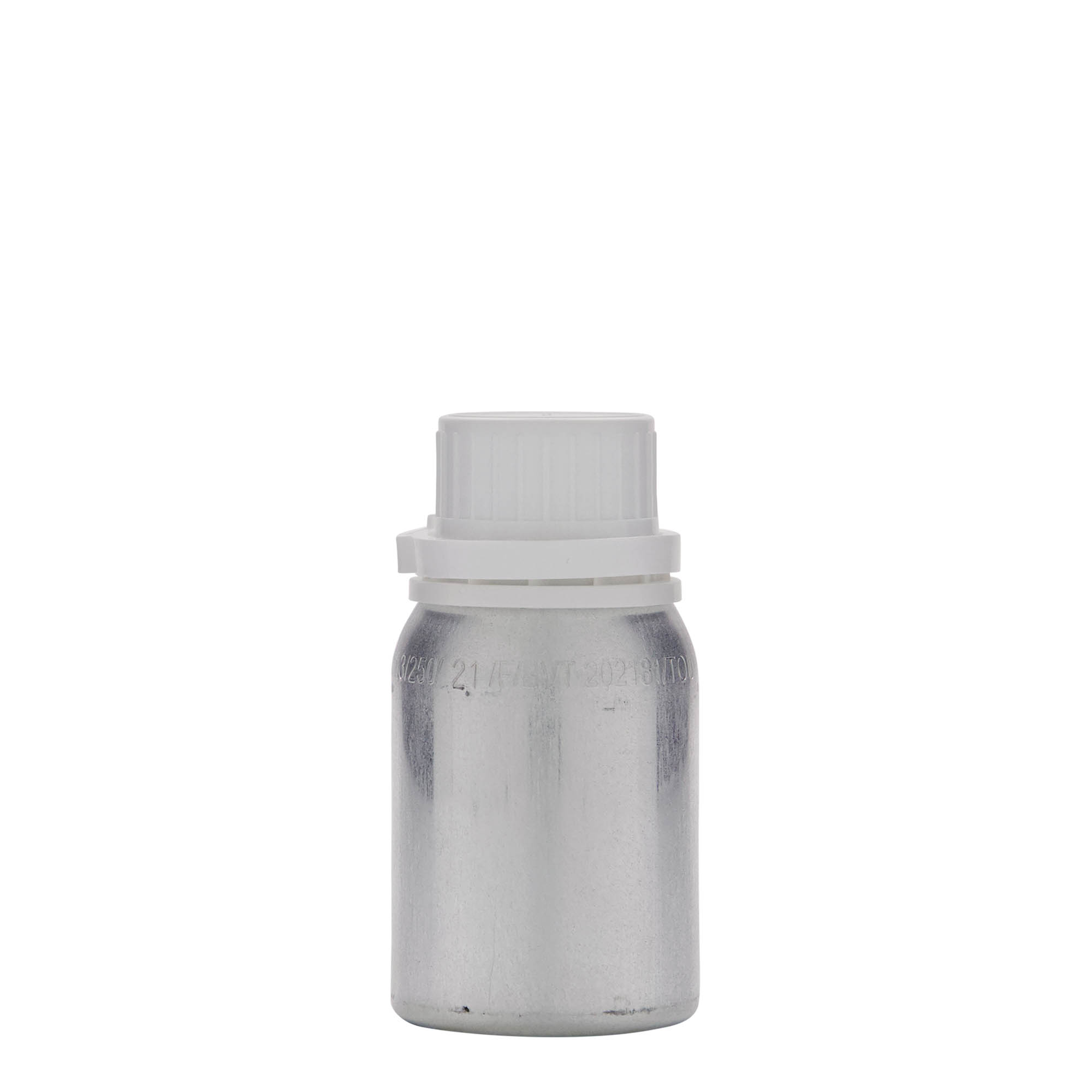 125 ml aliuminio butelis, metalas, sidabrinis, anga: DIN 32 125 ml aliuminio butelis, metalas, sidabrinis, anga: DIN 32