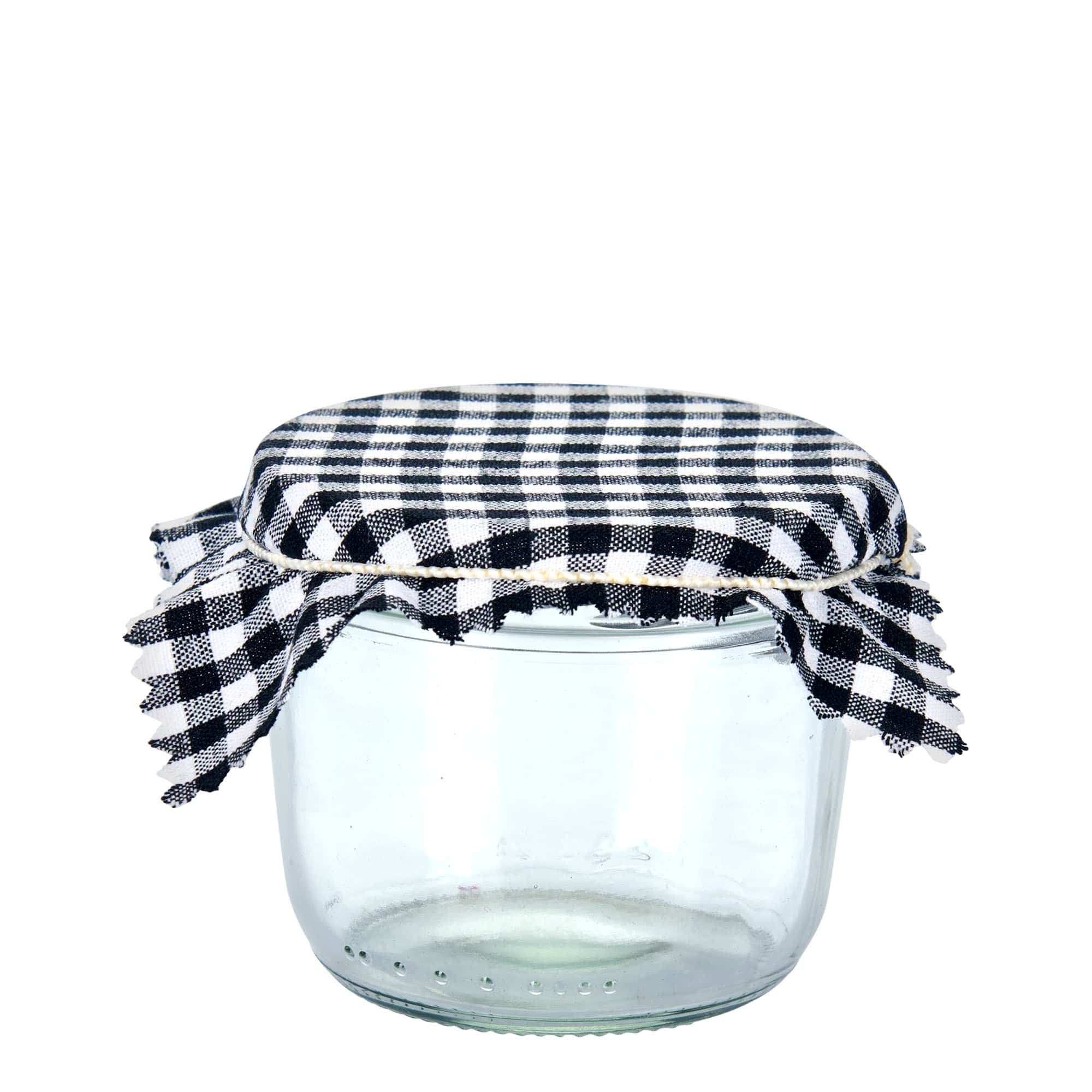 Audinio servetėlė languota 12x12, kvadratinė, tekstilė, juoda, anga: TO38-TO53