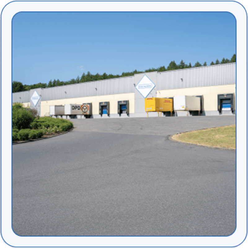 Ransbach-Baumbach logistikos centro vaizdas iš išorės