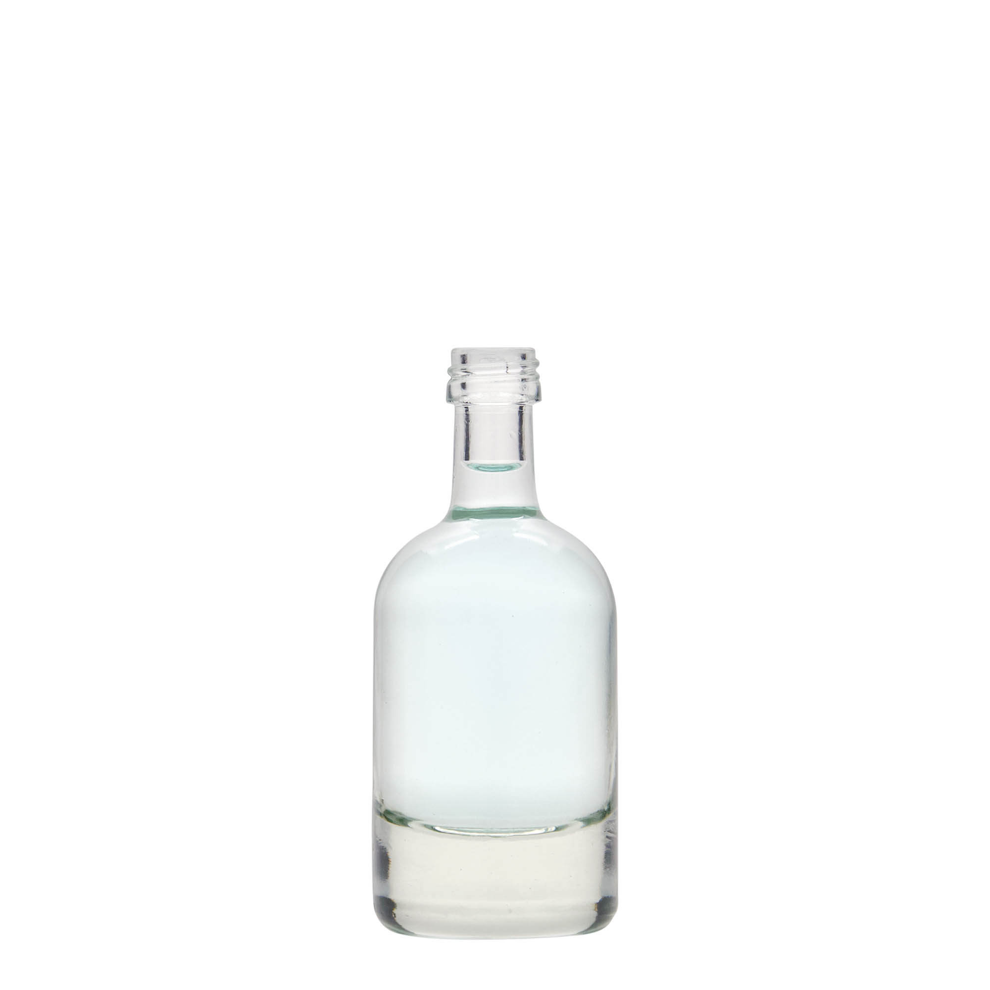 50 ml stiklinis buteliukas „Linea Uno“, burna: PP 18