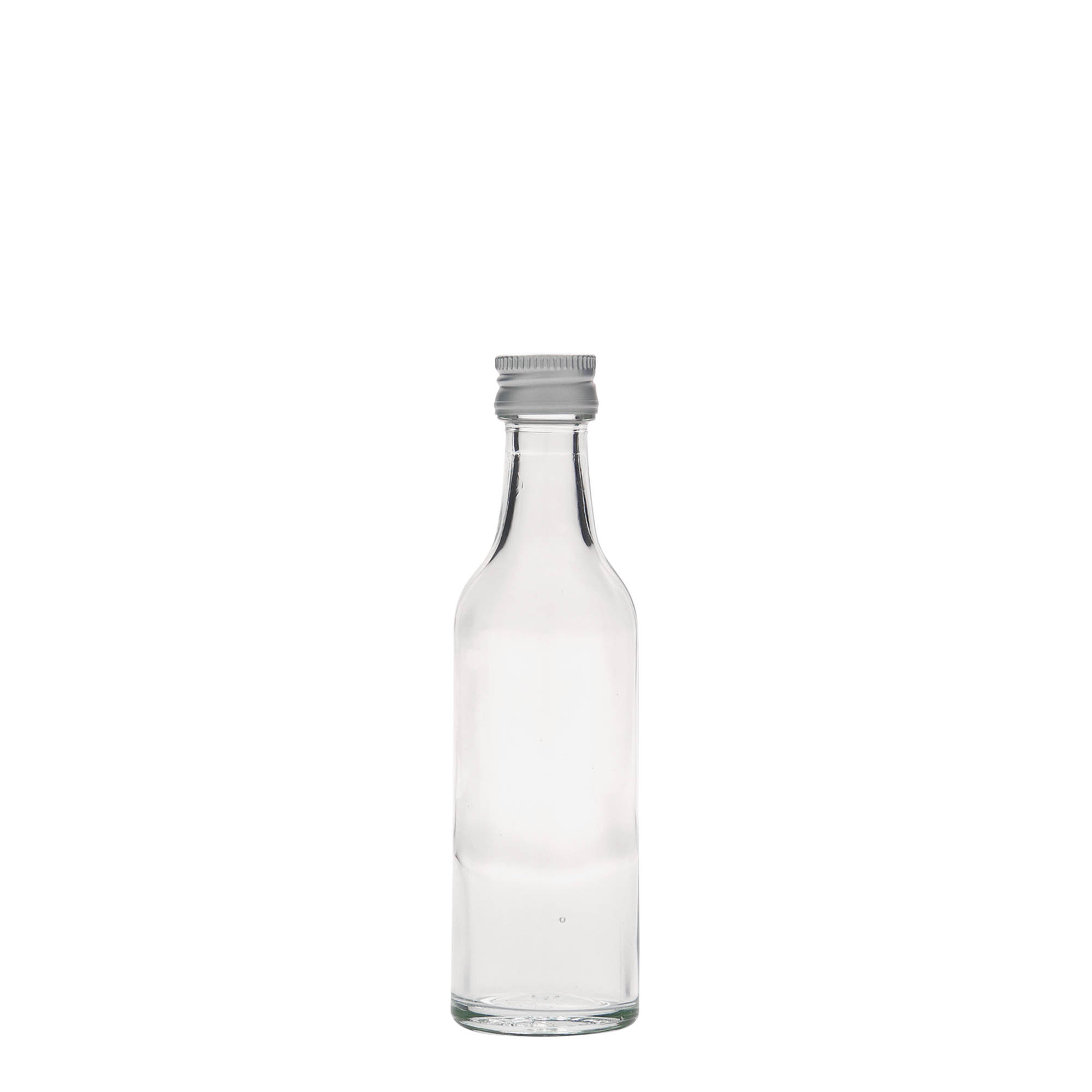50 ml stiklinis buteliukas su tiesiu kakleliu, anga: PP 18 50 ml stiklinis buteliukas su tiesiu kakleliu, anga: PP 18