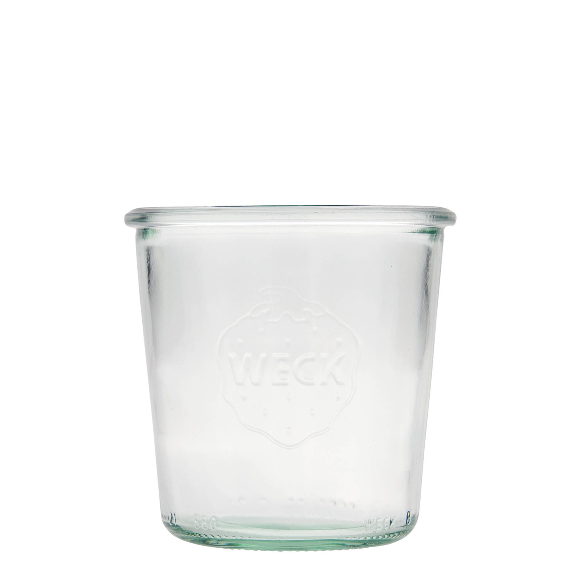 580 ml WECK atviras stiklainis, anga: apvalus kraštas