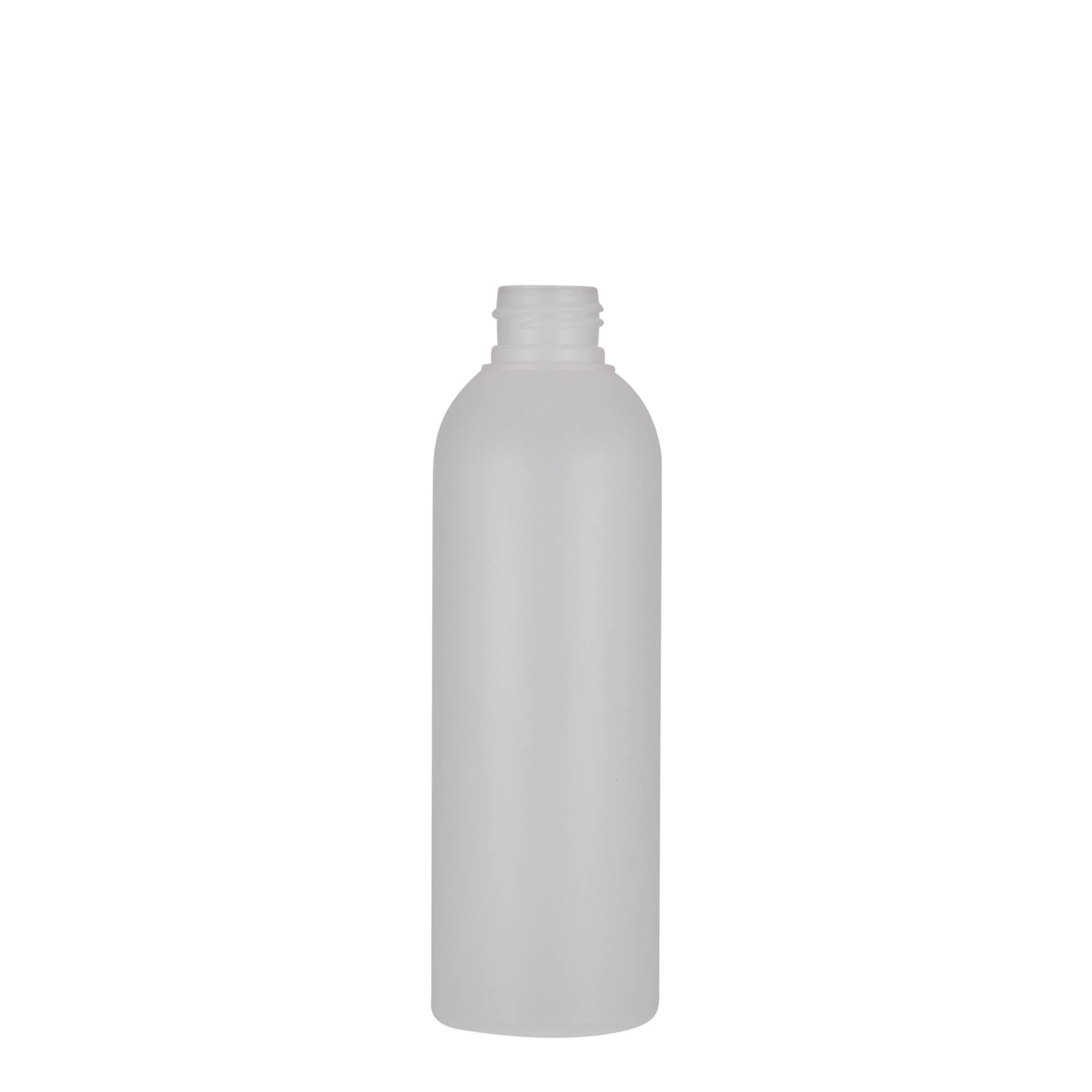 200 ml plastikinis buteliukas „Tuffy“, HDPE, natūralios spalvos, anga: 24/410 200 ml plastikinis buteliukas „Tuffy“, HDPE, natūralios spalvos, anga: 24/410