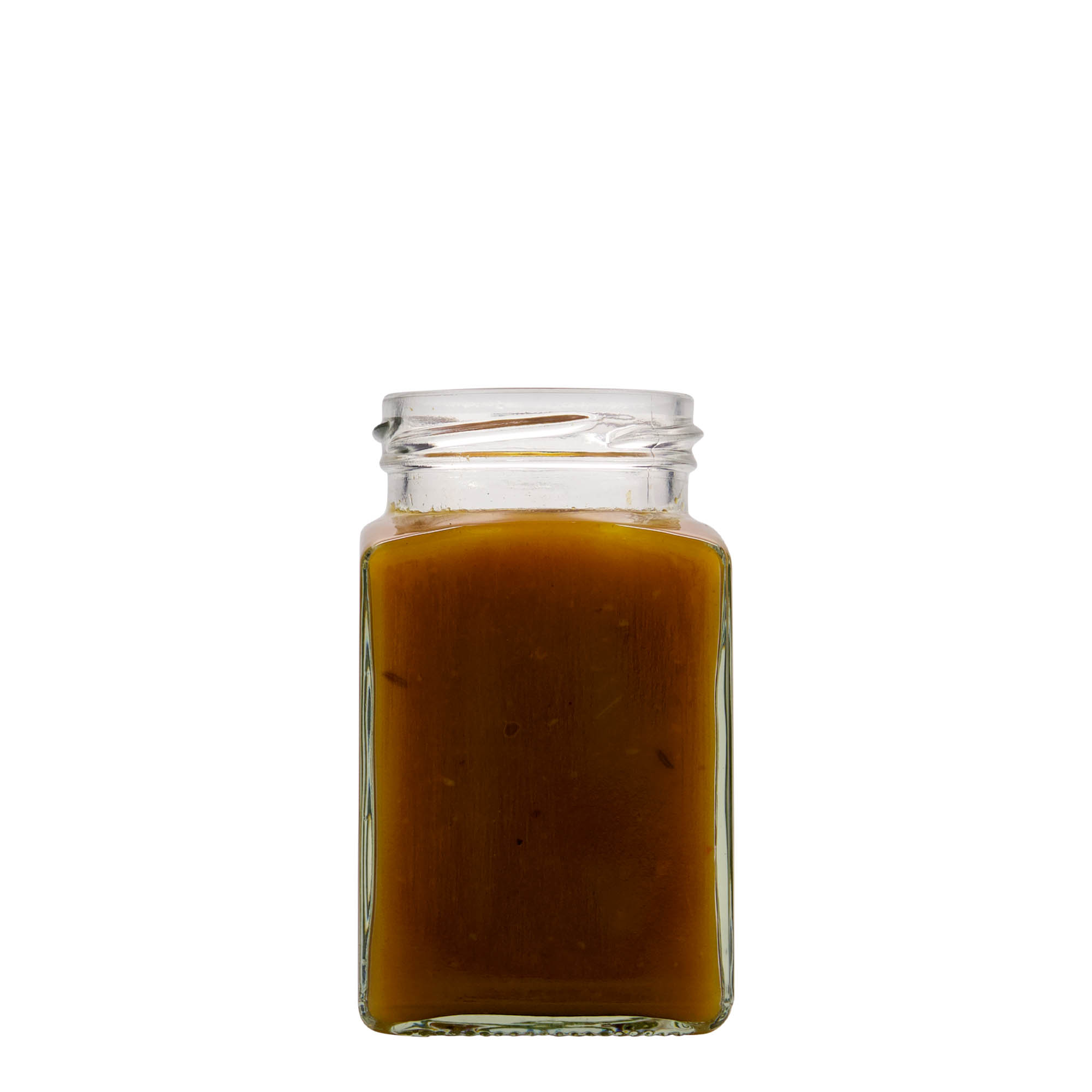 260 ml keturkampis stiklas, anga: sukamas dangtelis (TO 58) 260 ml keturkampis stiklas, anga: sukamas dangtelis (TO 58)