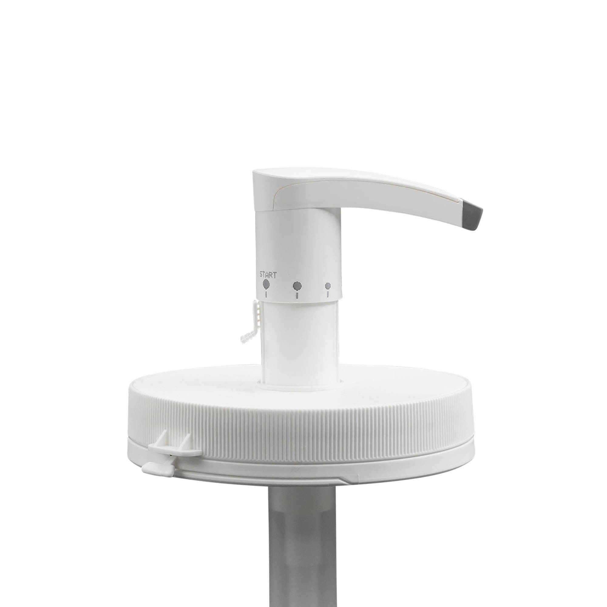 Dozatoriaus pompa 1.240 ml „Securibox“, PE plastikas, balta, su srieginiu uždarymu Dozatoriaus pompa 1.240 ml „Securibox“, PE plastikas, balta, su srieginiu uždarymu