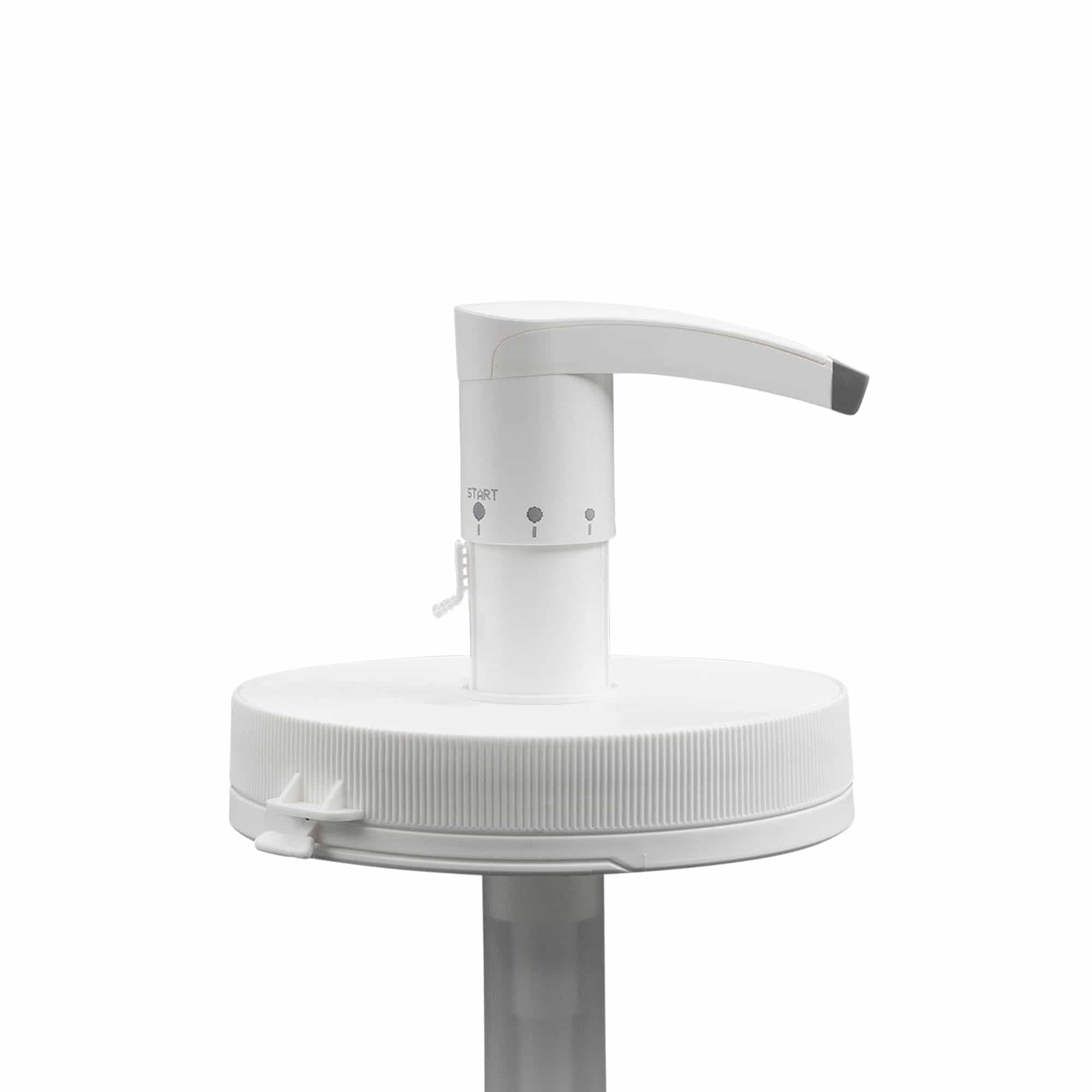 Dozatoriaus pompa 1.240 ml „Securibox“, PE plastikas, balta, su srieginiu uždarymu