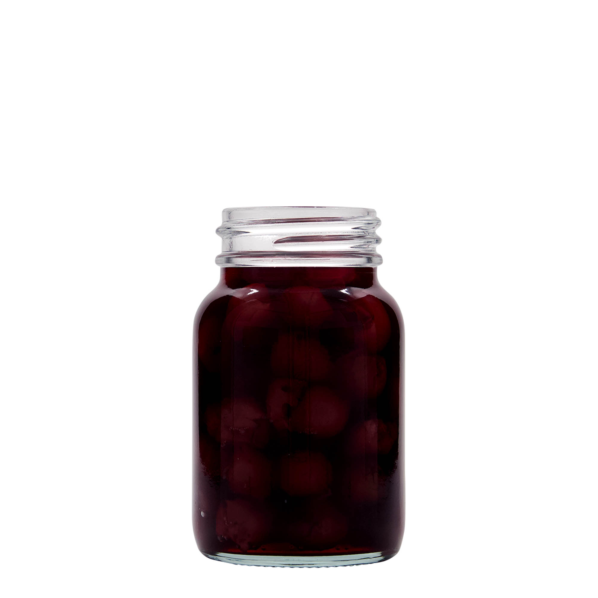 250 ml plataus kaklo stiklainis, anga: DIN 55