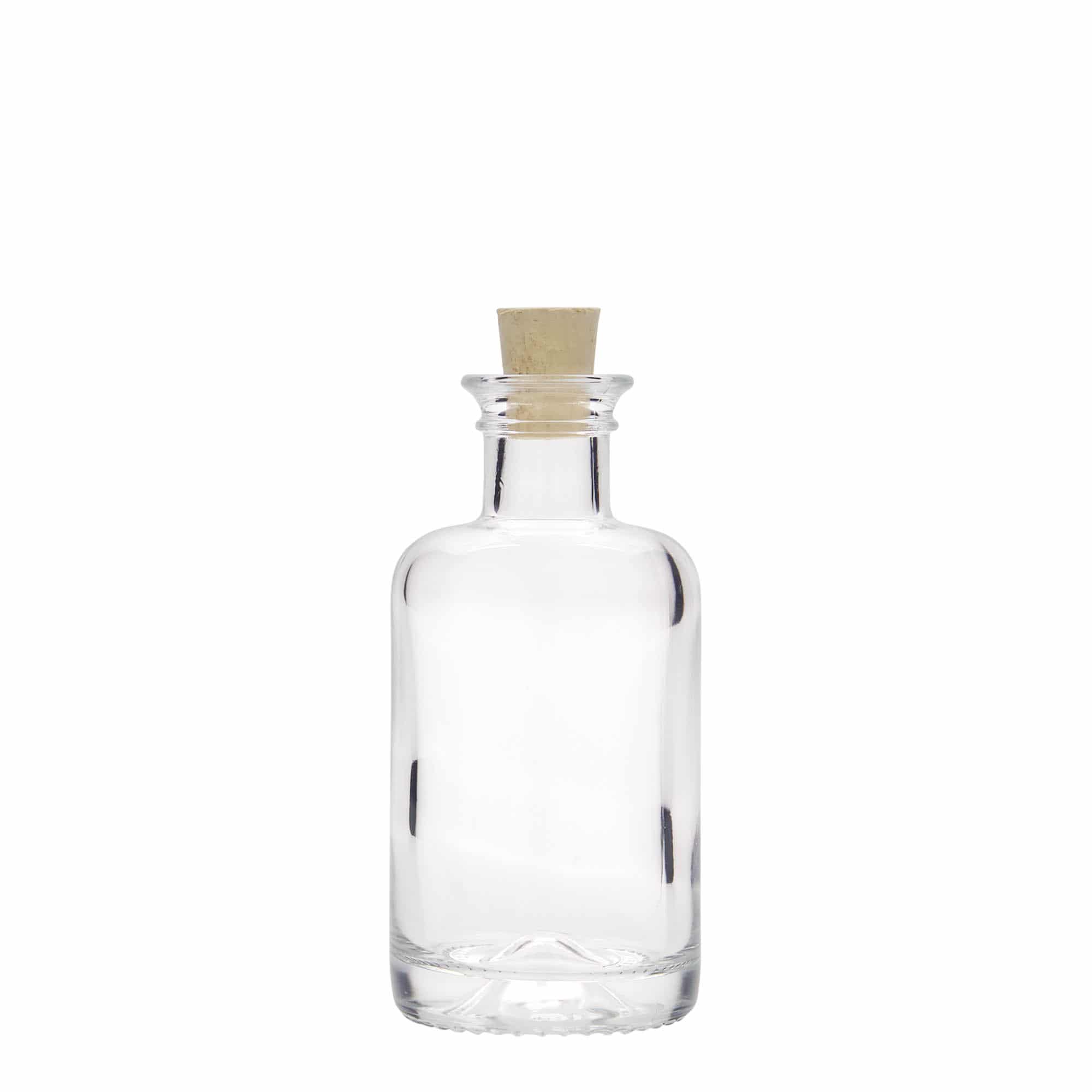 100 ml stiklinis buteliukas vaistininkui, anga: kamštis
