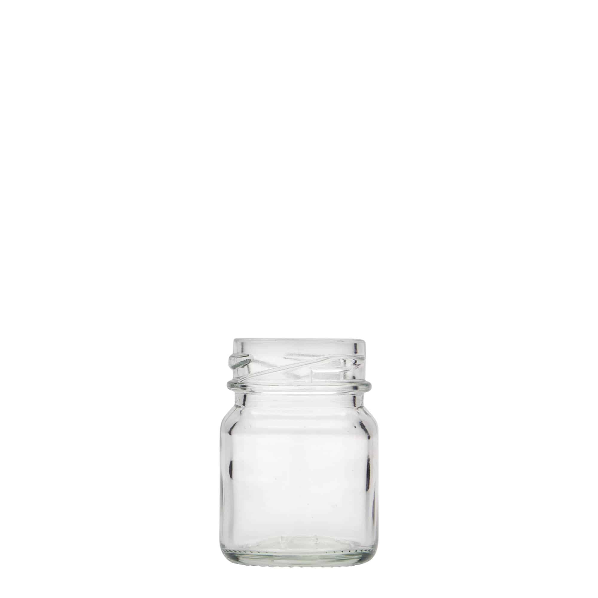 45 ml aukštas apvalus stiklas, burna: Twist-Off (TO 38)