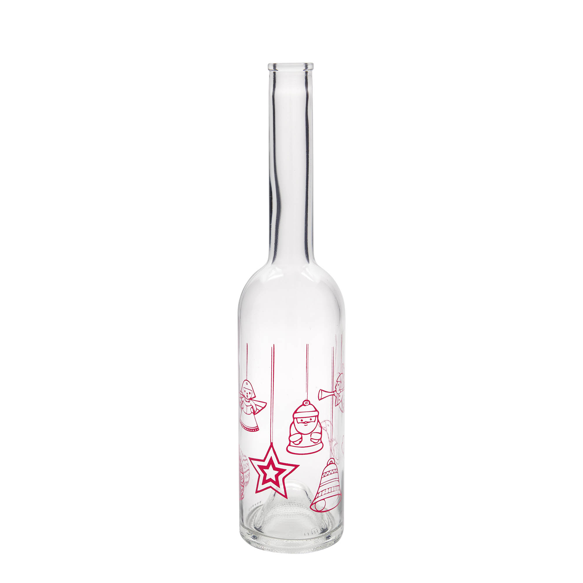 500 ml stiklinis butelis „Opera“, motyvas: žvaigždės, anga: kamštis