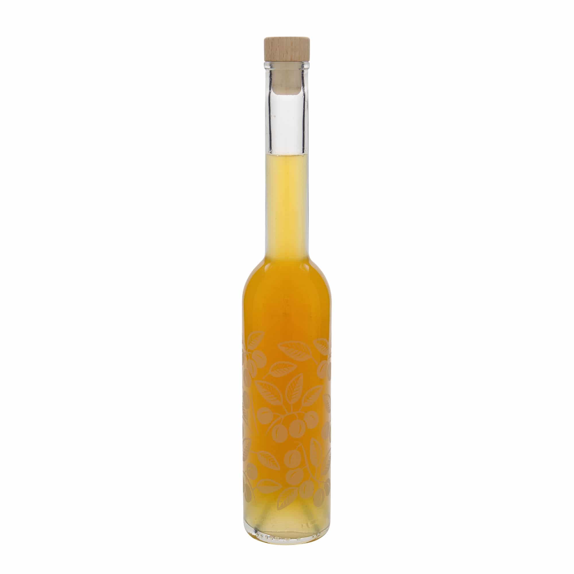 350 ml stiklinis butelis „Opera“, motyvas: slyvos, kamštis: kamštis