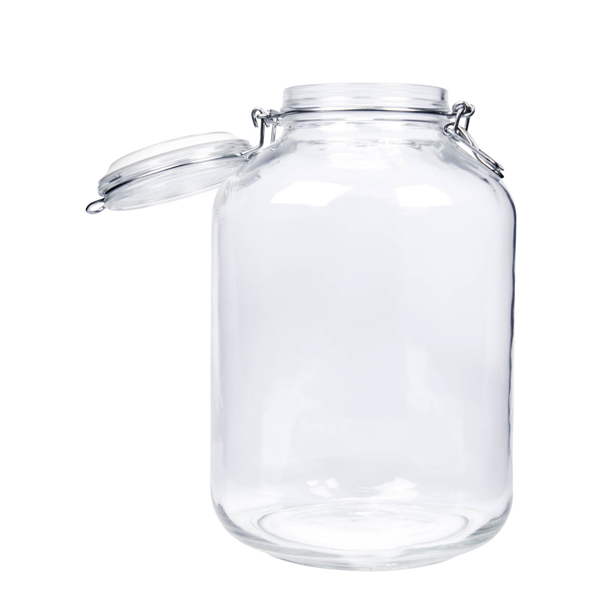 5.000 ml vielos užsegimo stiklainis „Fido“, anga: vielos užsegimas