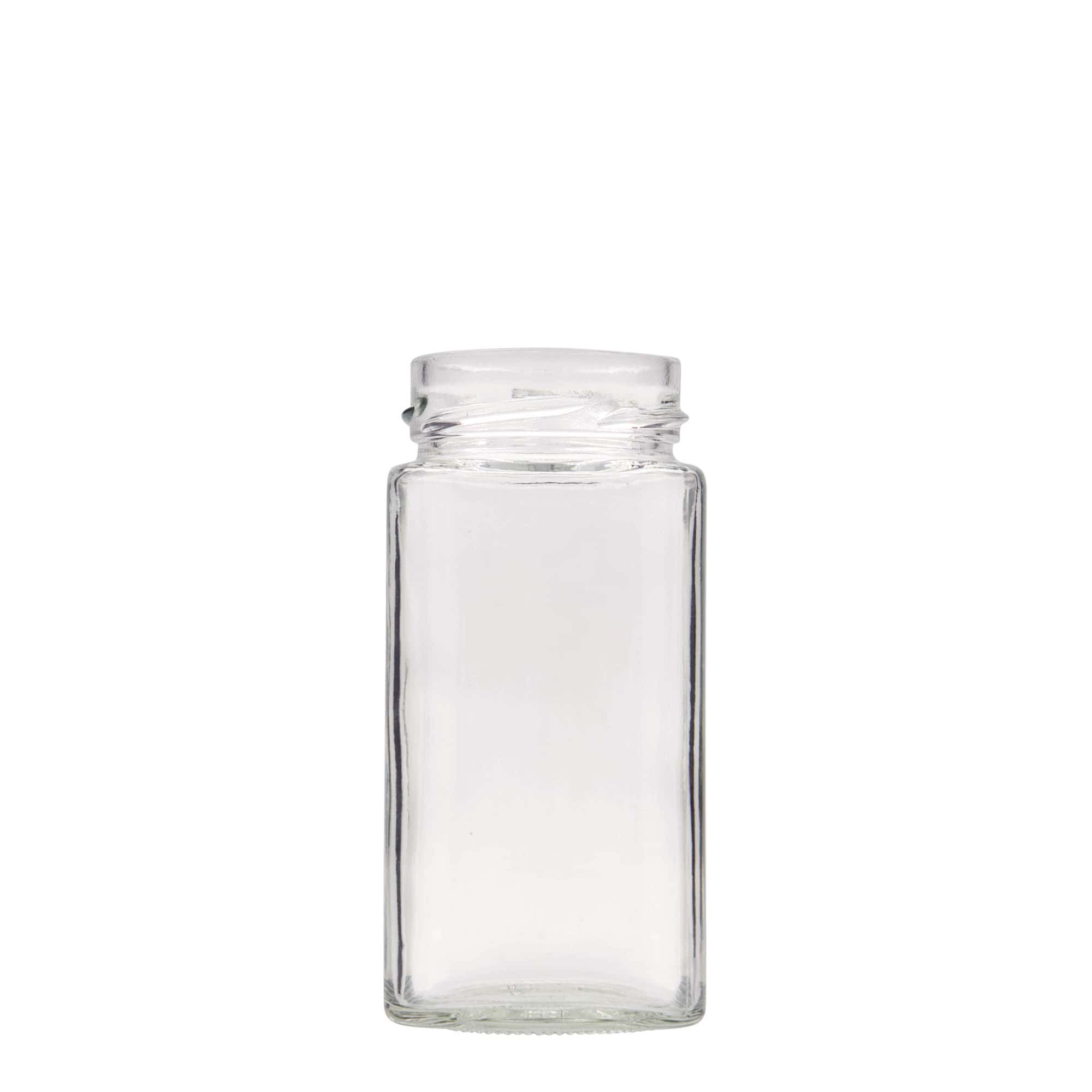 314 ml keturkampis stiklainis „Funny“, anga: gilus sukamas uždarymas (DTO 58)