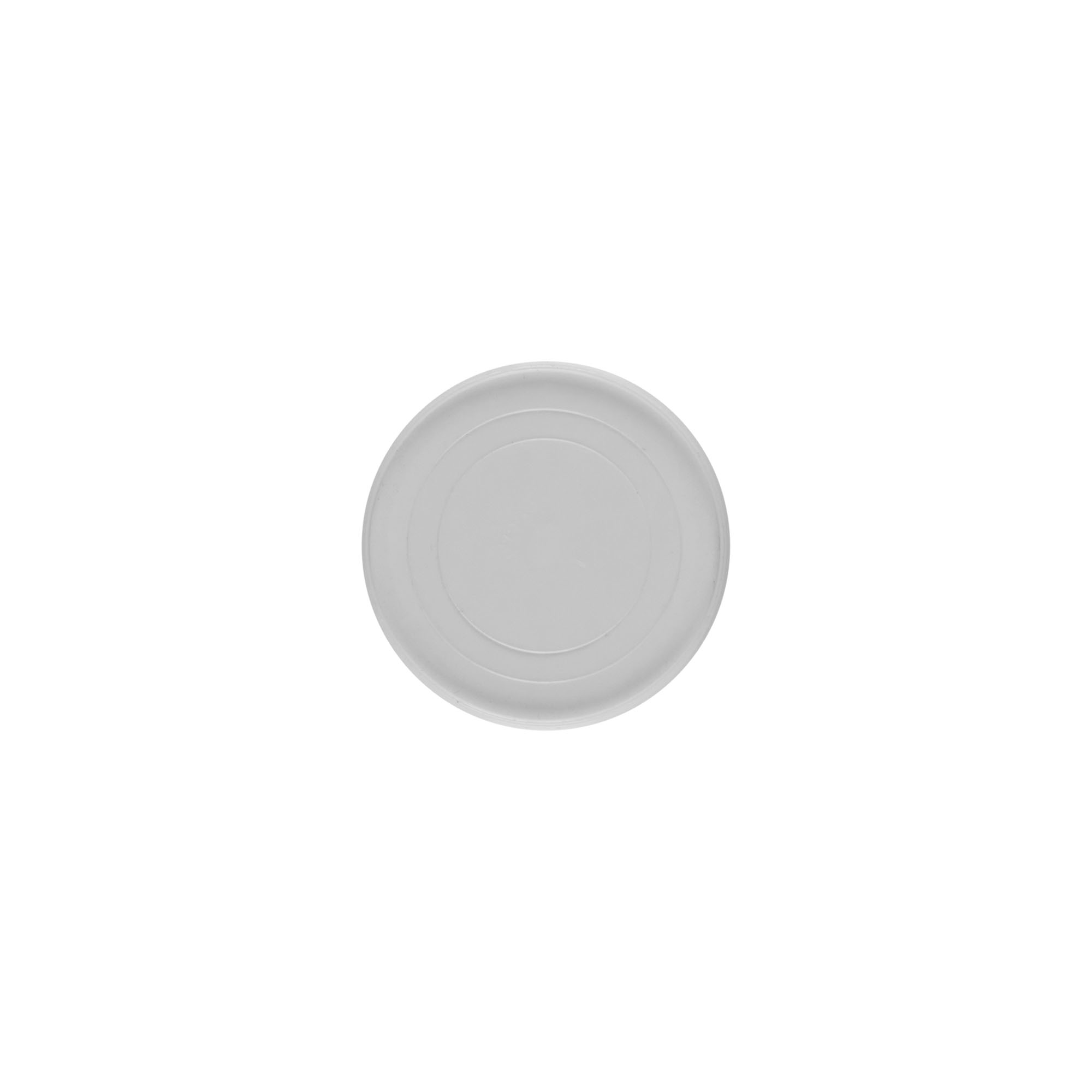 Uždengimo diskas 5 ml „Bianca“, PP plastikas, baltas