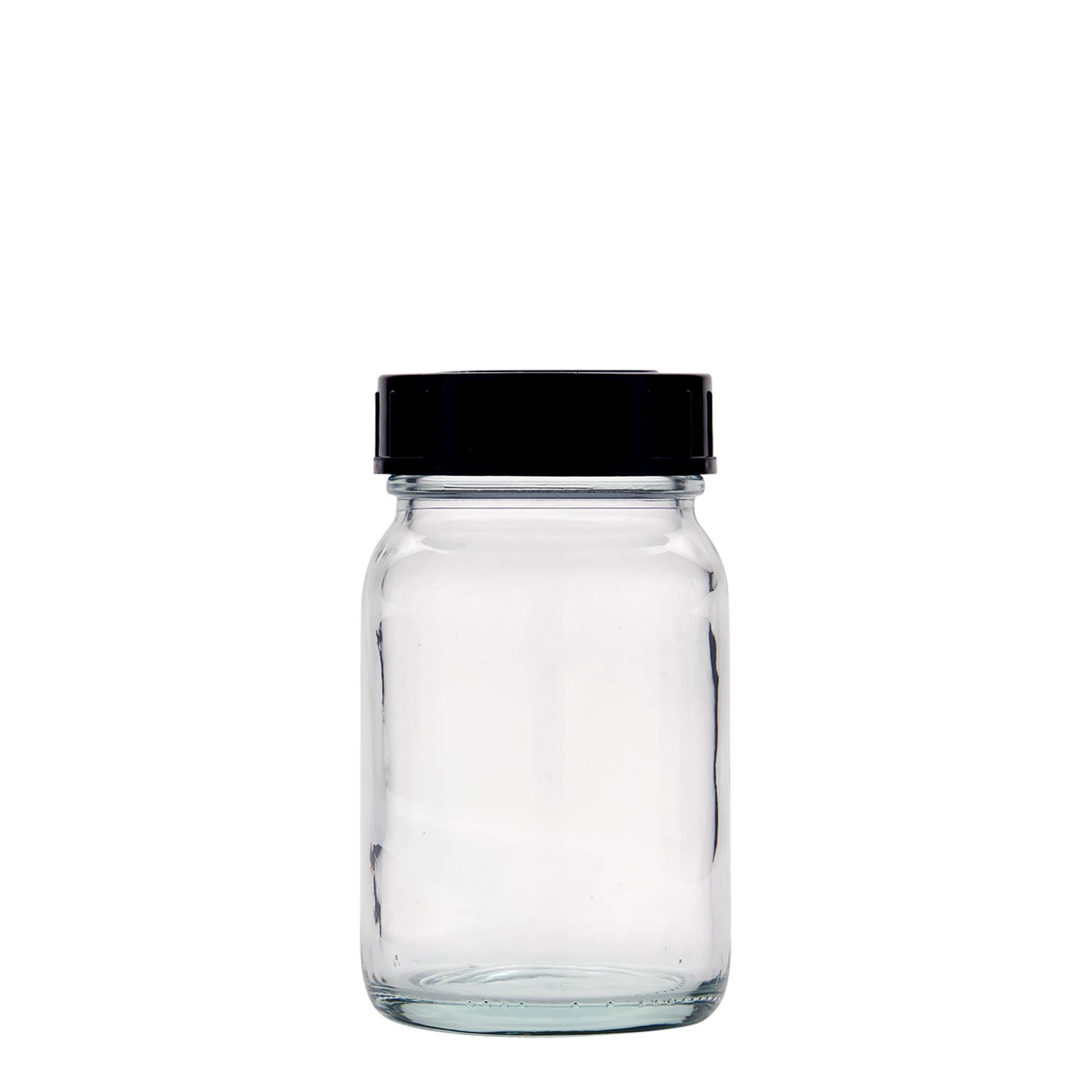 200 ml plačiakaklis stiklainis, anga: DIN 55
