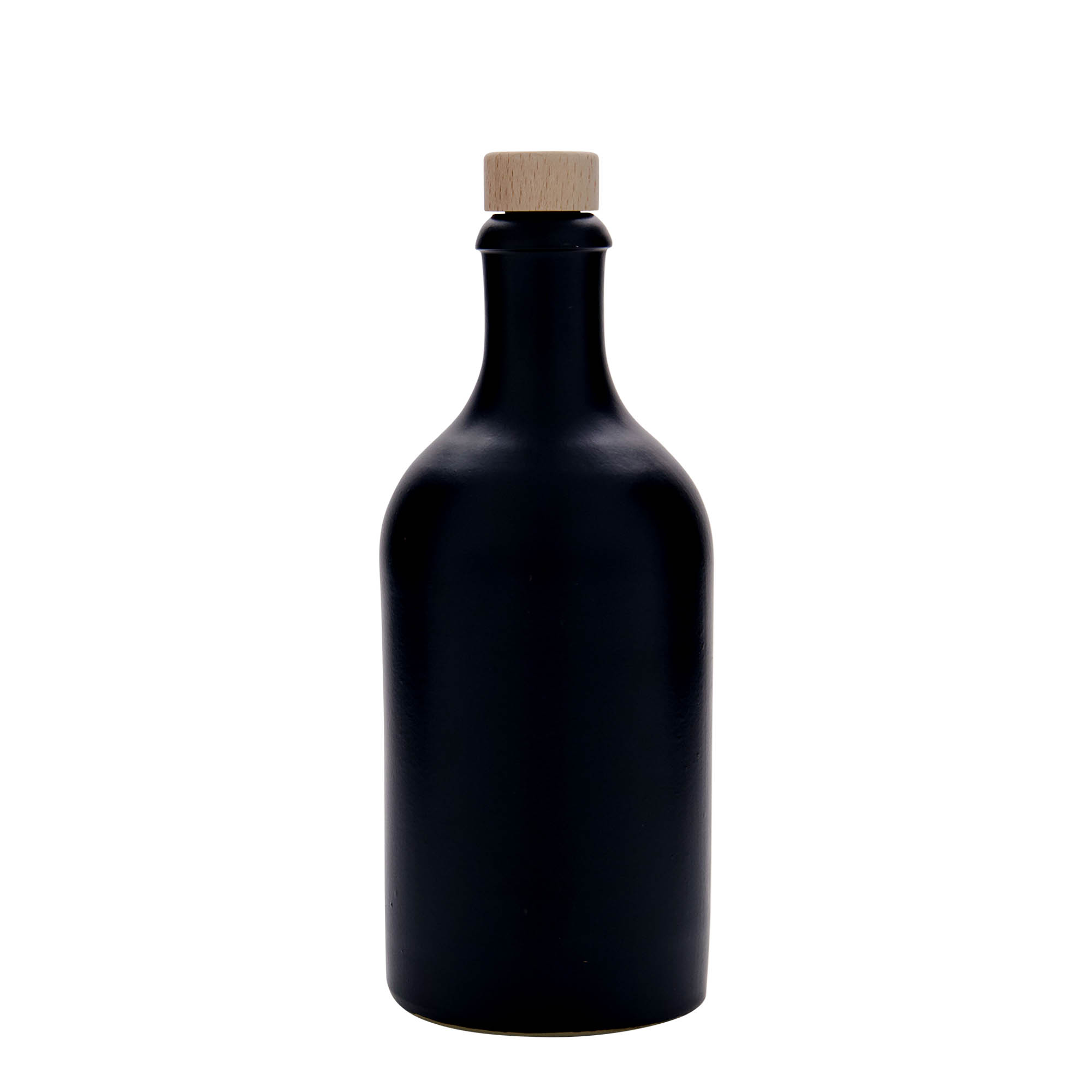 500 ml molinis ąsotis, keraminis, juodas, burna: kamštis 500 ml molinis ąsotis, keraminis, juodas, burna: kamštis