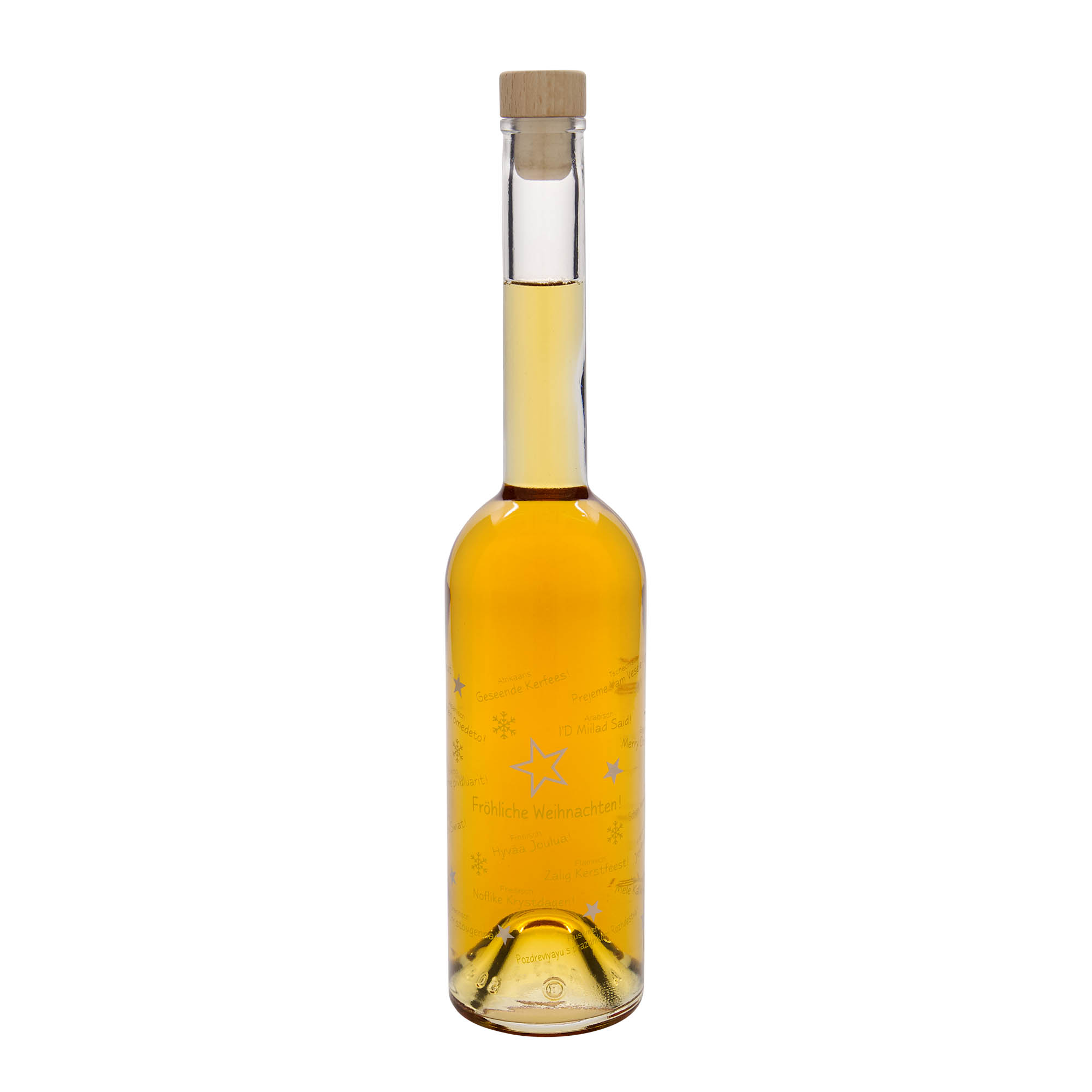 500 ml stiklinis butelis „Opera“, motyvas: Kalėdos pasaulyje, kamštis 500 ml stiklinis butelis „Opera“, motyvas: Kalėdos pasaulyje, kamštis