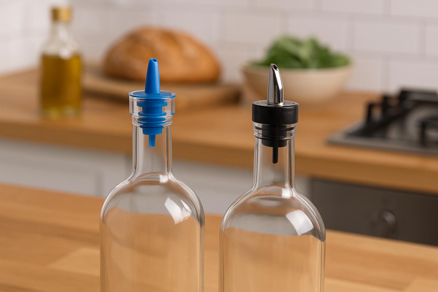 Jet užpylimo antgaliui, PE plastikas, skaidrus