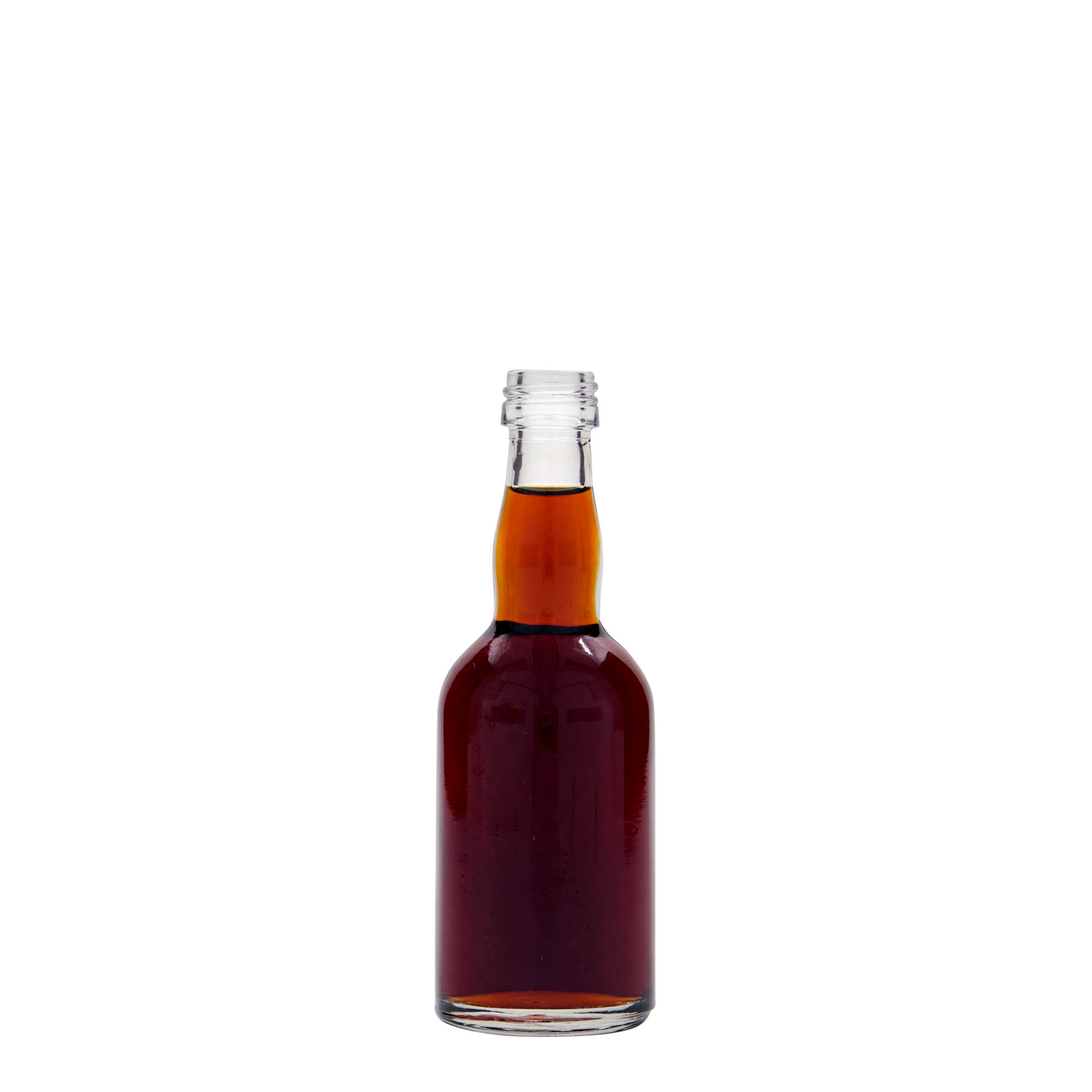 50 ml stiklinis buteliukas „Proba“, anga: PP 18