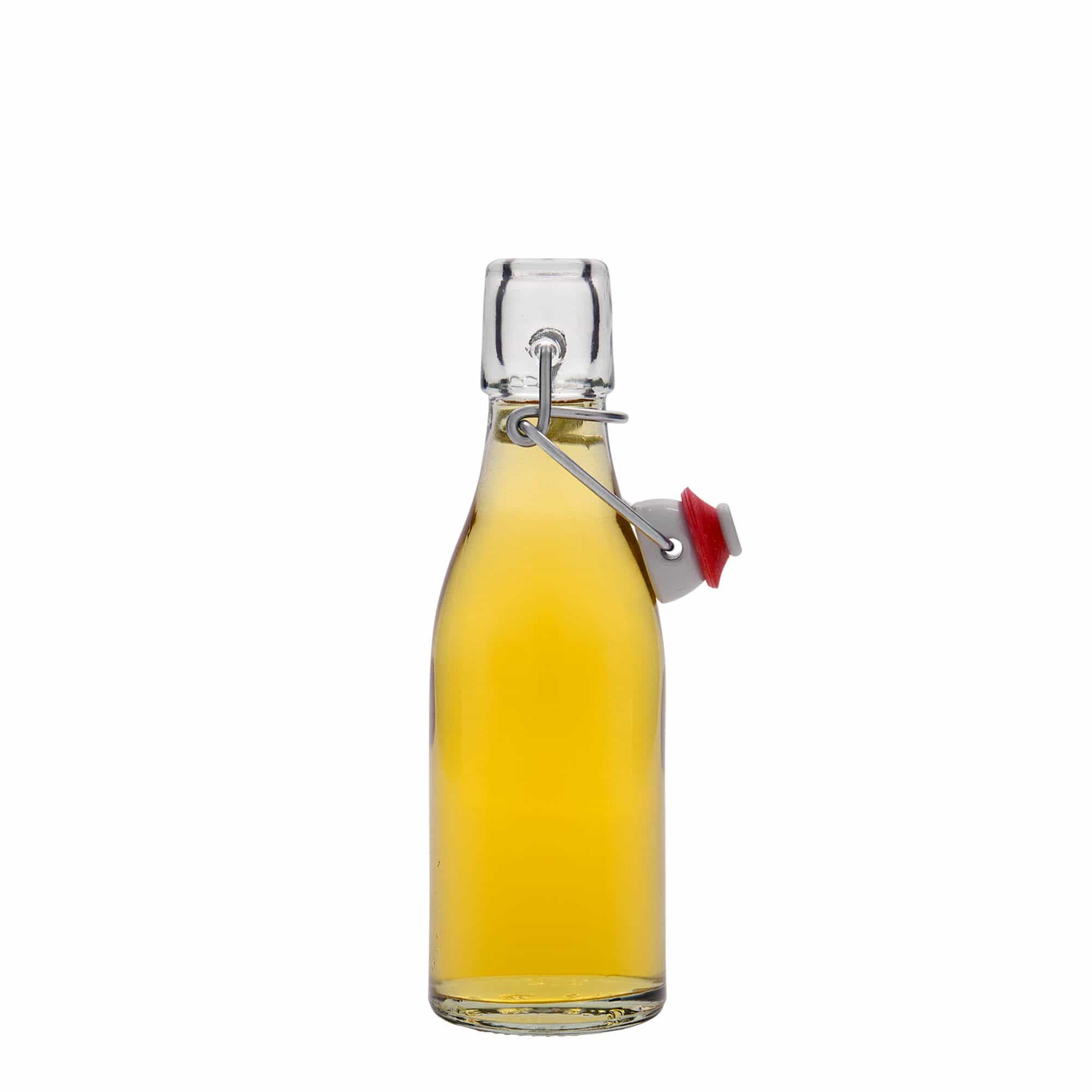 200 ml stiklinis butelis „Paul“, anga: užsegamas užraktas