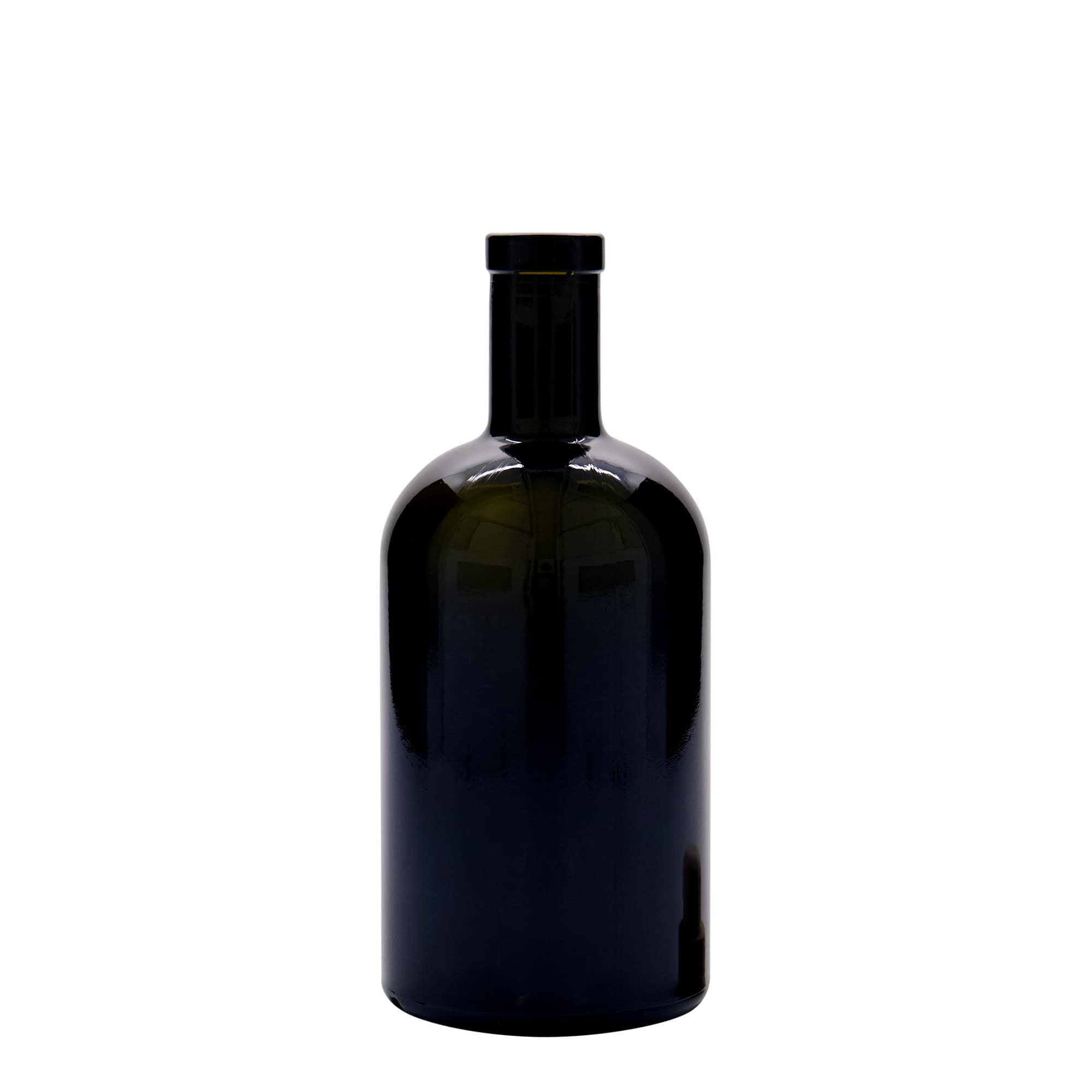 500 ml stiklinis butelis „Farmacia“, antikinės žalios spalvos, kamštis