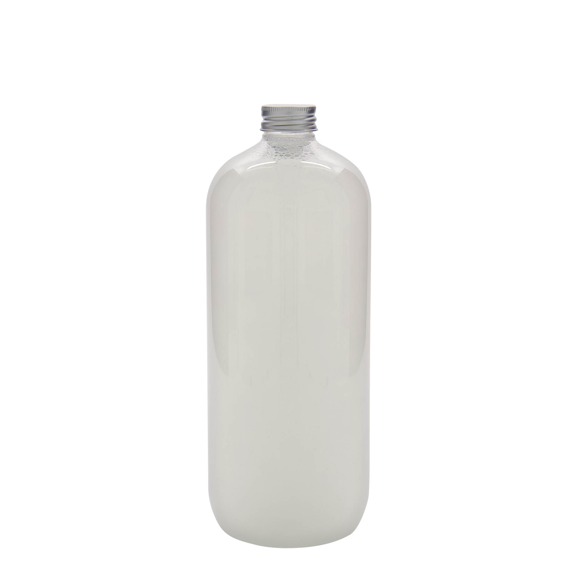 1.000 ml PET-butelis „Boston“, plastikas, kamštis: 28/410