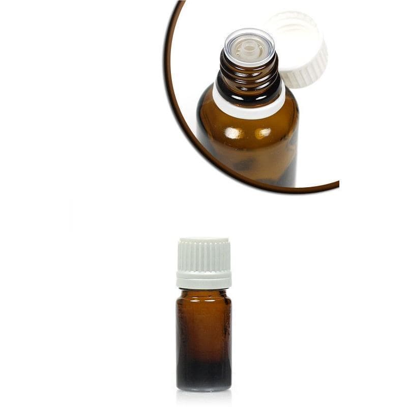 5 ml medicininis buteliukas, stiklas, rudas, anga: DIN 18 5 ml medicininis buteliukas, stiklas, rudas, anga: DIN 18
