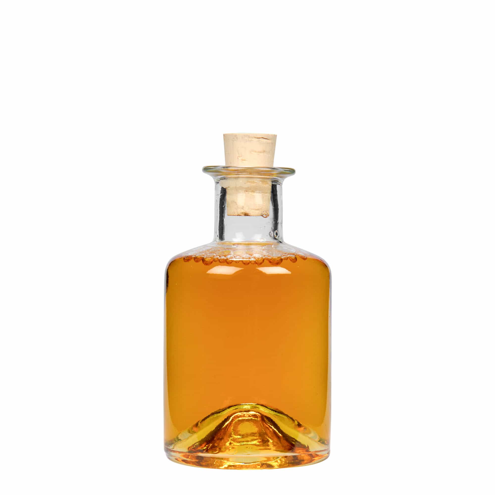 200 ml stiklinis butelis vaistininkui, anga: kamštis
