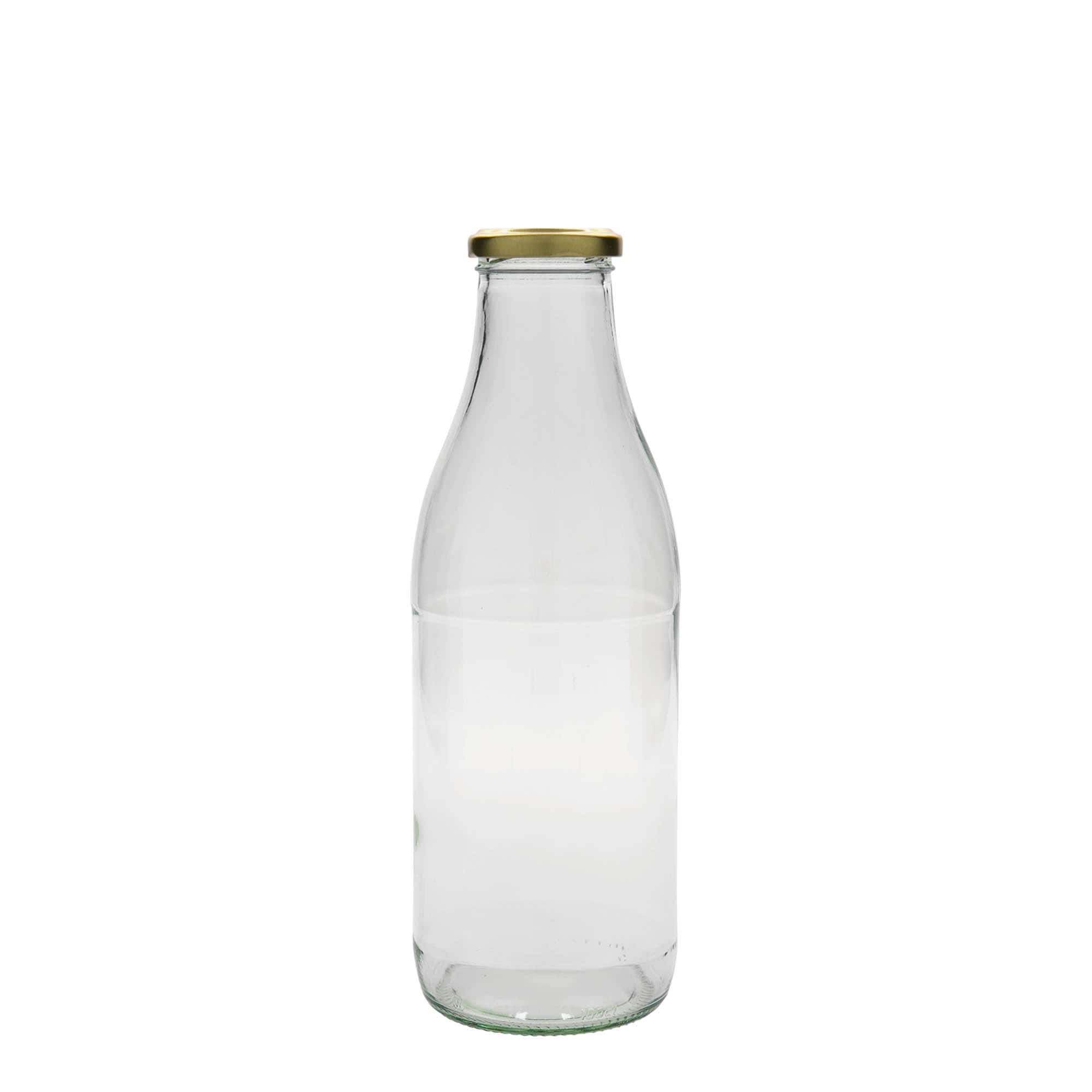 1.000 ml plataus kaklo butelis Lorenzo, anga: sukama (TO 48)
