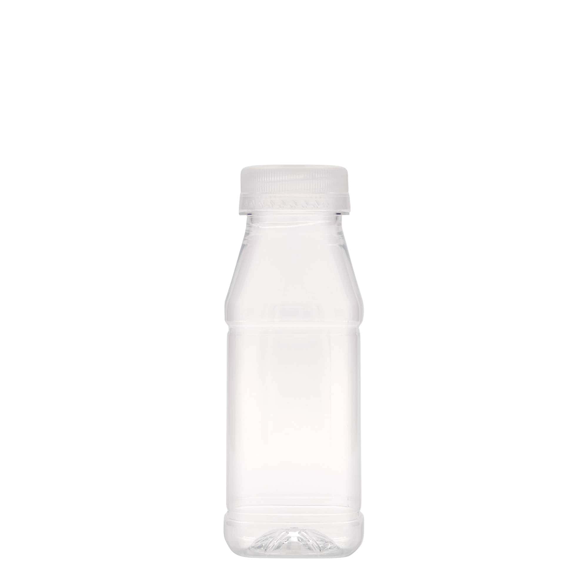 250 ml PET butelis „Milk and Juice Carré“, kvadratinis, plastikas, anga: 38 mm