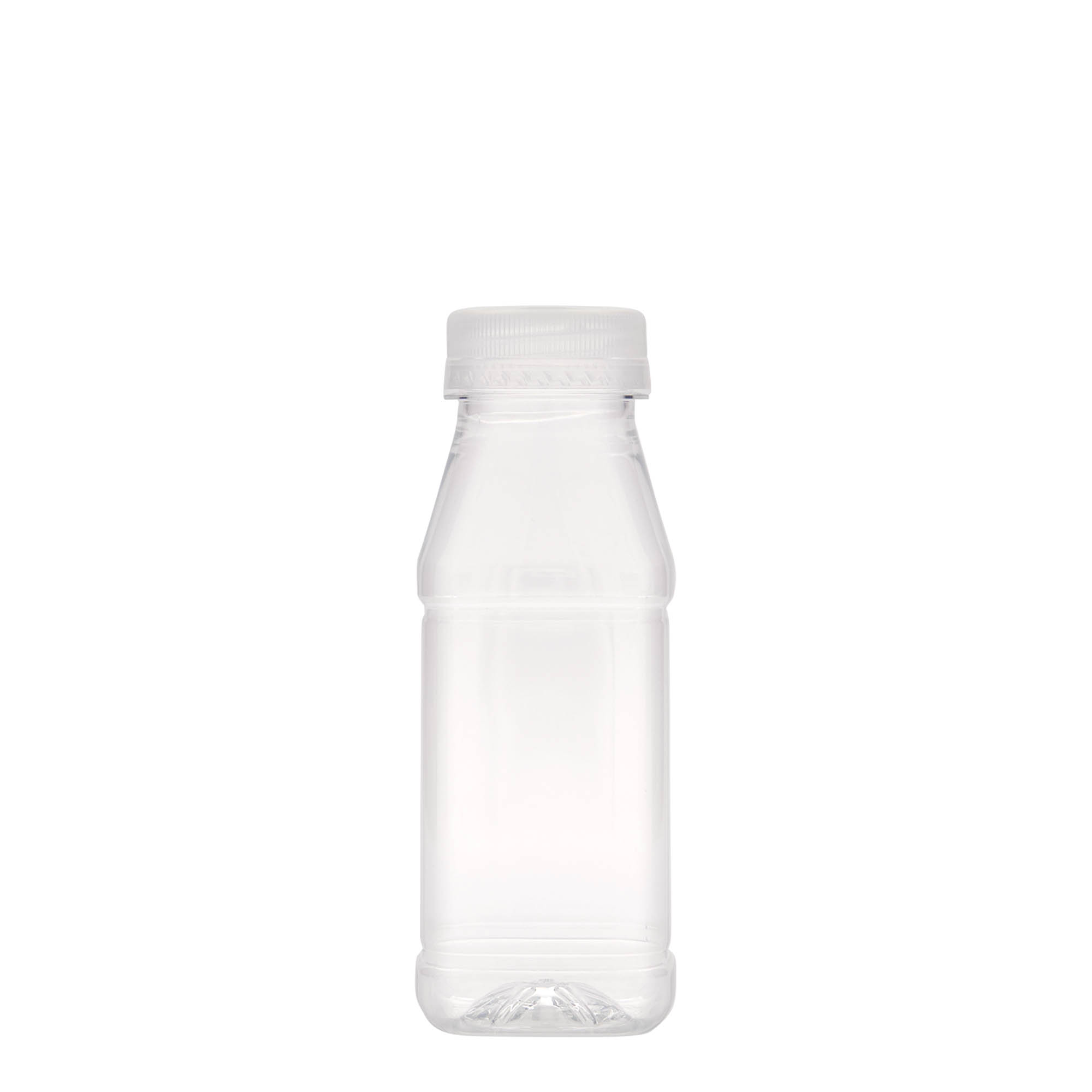 250 ml PET butelis „Milk and Juice Carré“, kvadratinis, plastikas, anga: 38 mm 250 ml PET butelis „Milk and Juice Carré“, kvadratinis, plastikas, anga: 38 mm