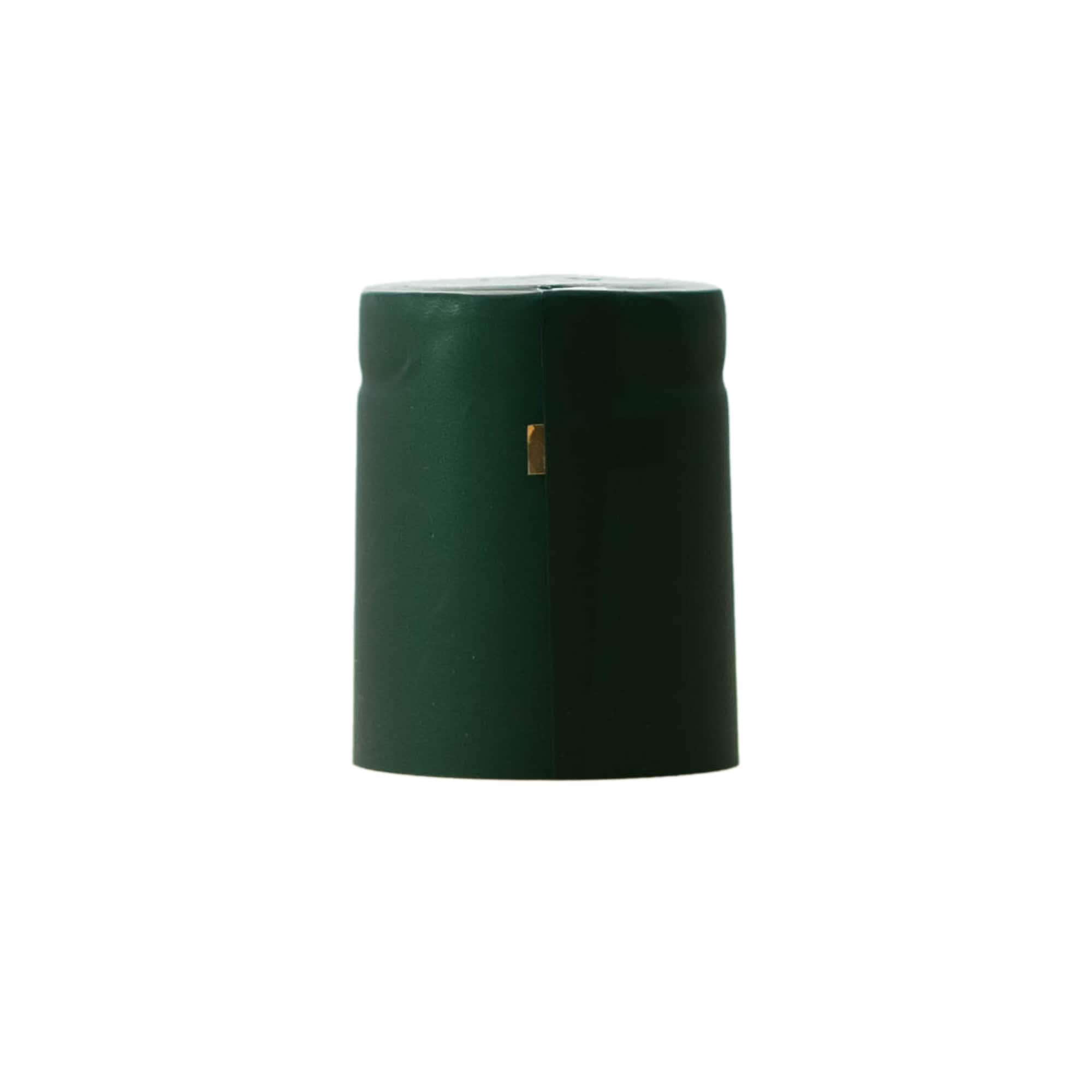 Susitraukianti kapsulė 32x41, PVC plastikas, tamsiai žalia