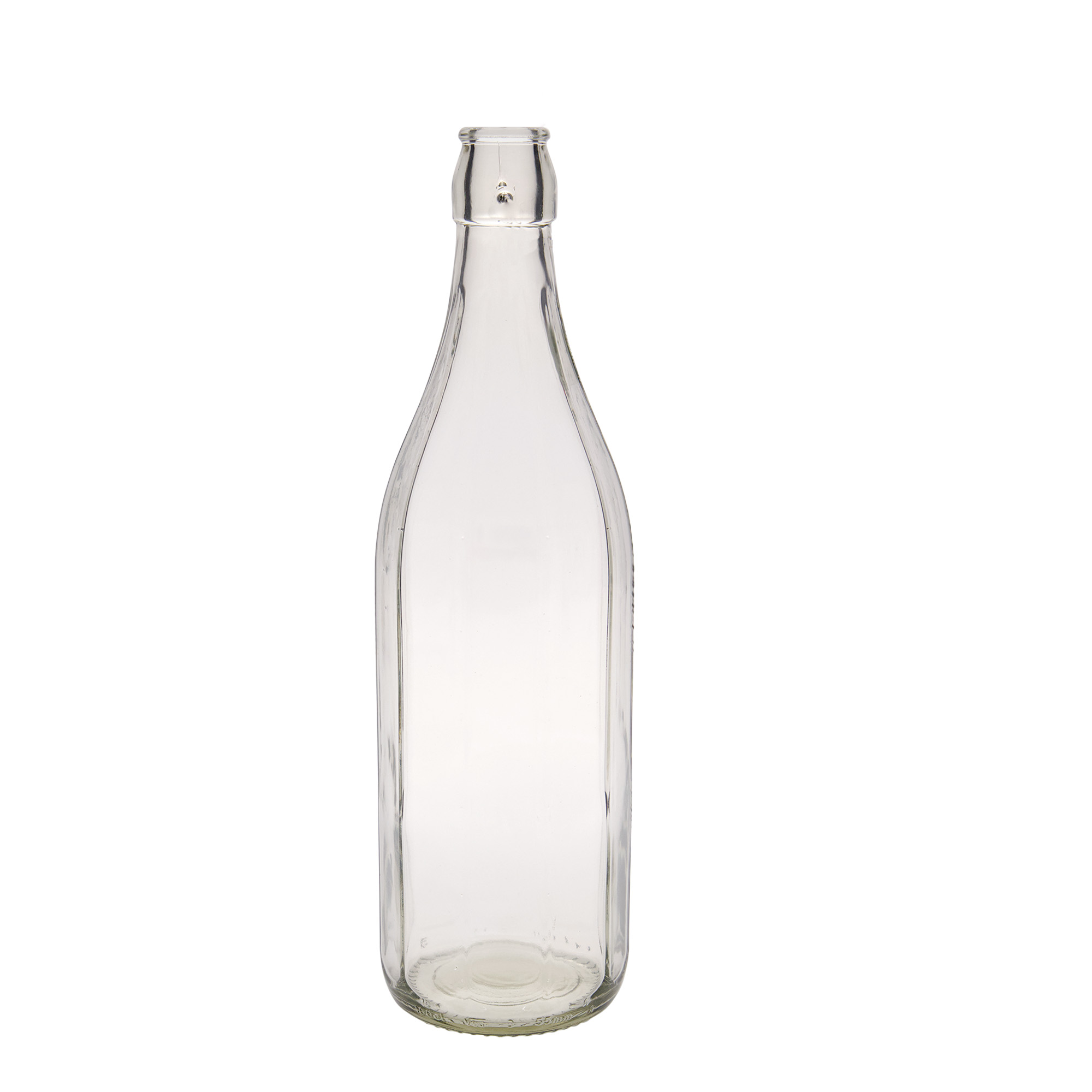 1.000 ml stiklinis butelis „Bravo“ #, dešimtkampis, anga: užsegamas užraktas 1.000 ml stiklinis butelis „Bravo“ #, dešimtkampis, anga: užsegamas užraktas