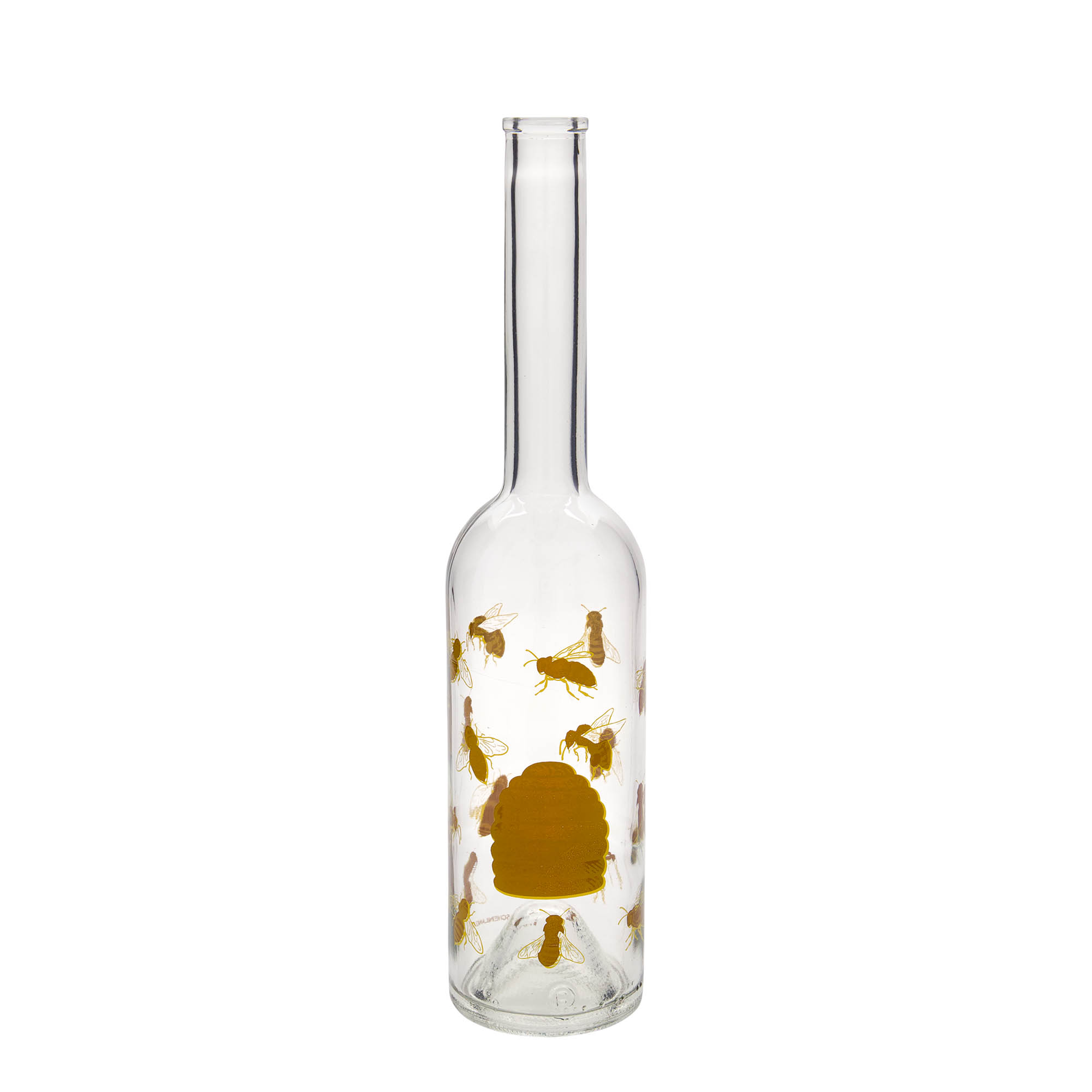 500 ml stiklinis butelis „Opera“, motyvas: bitės, anga: kamštis